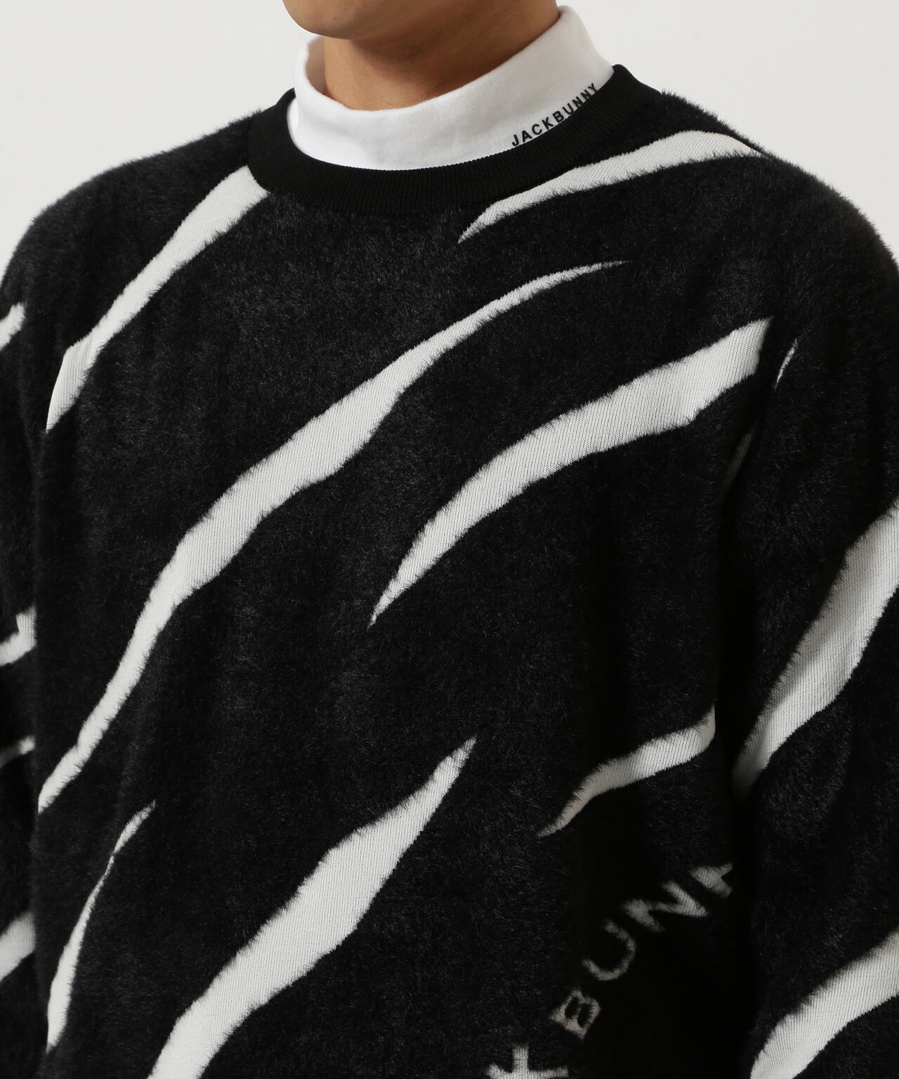 12Gダブルジャガードクルーネックニットプルオーバー | Jack Bunny