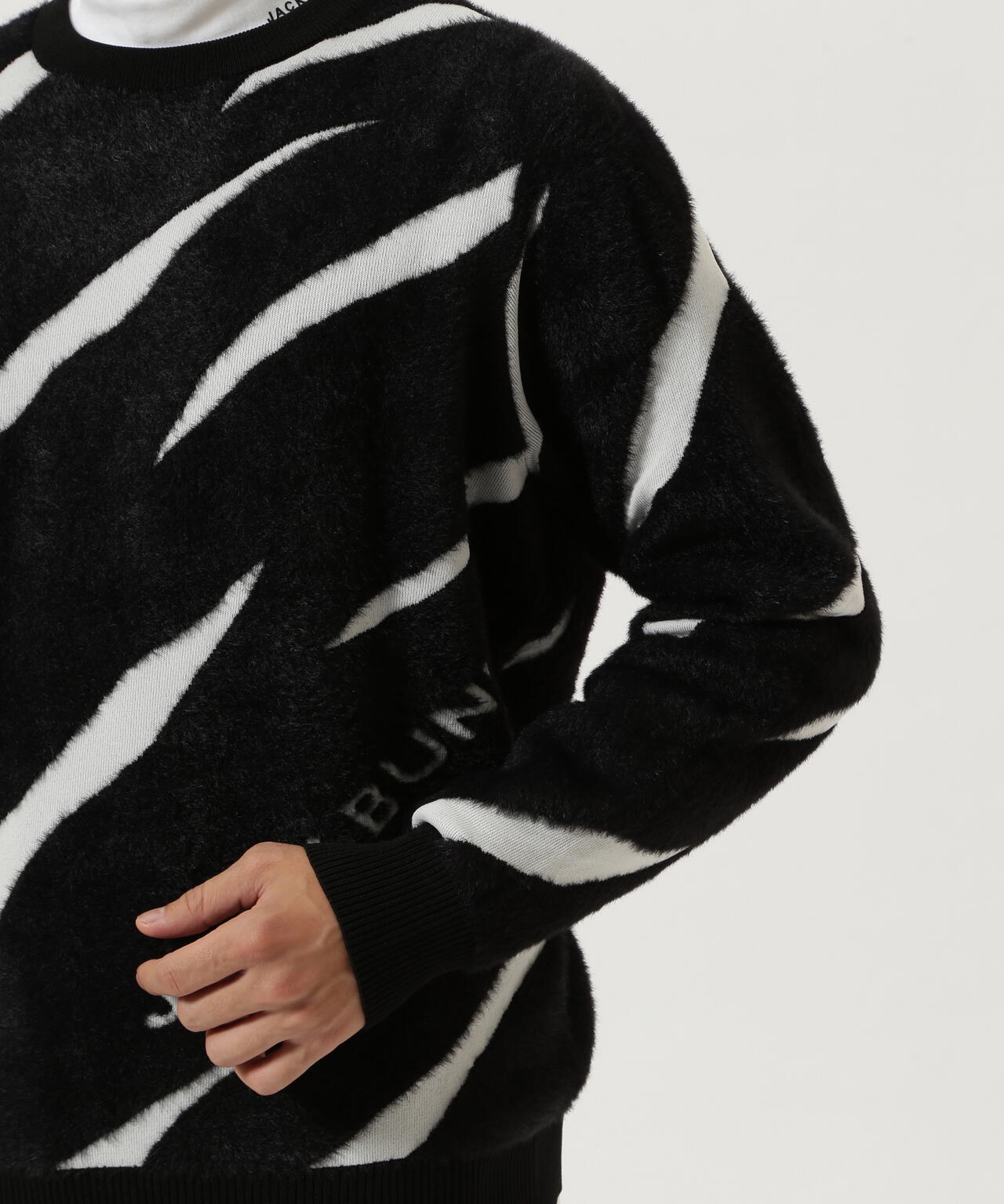 12Gダブルジャガードクルーネックニットプルオーバー | Jack Bunny