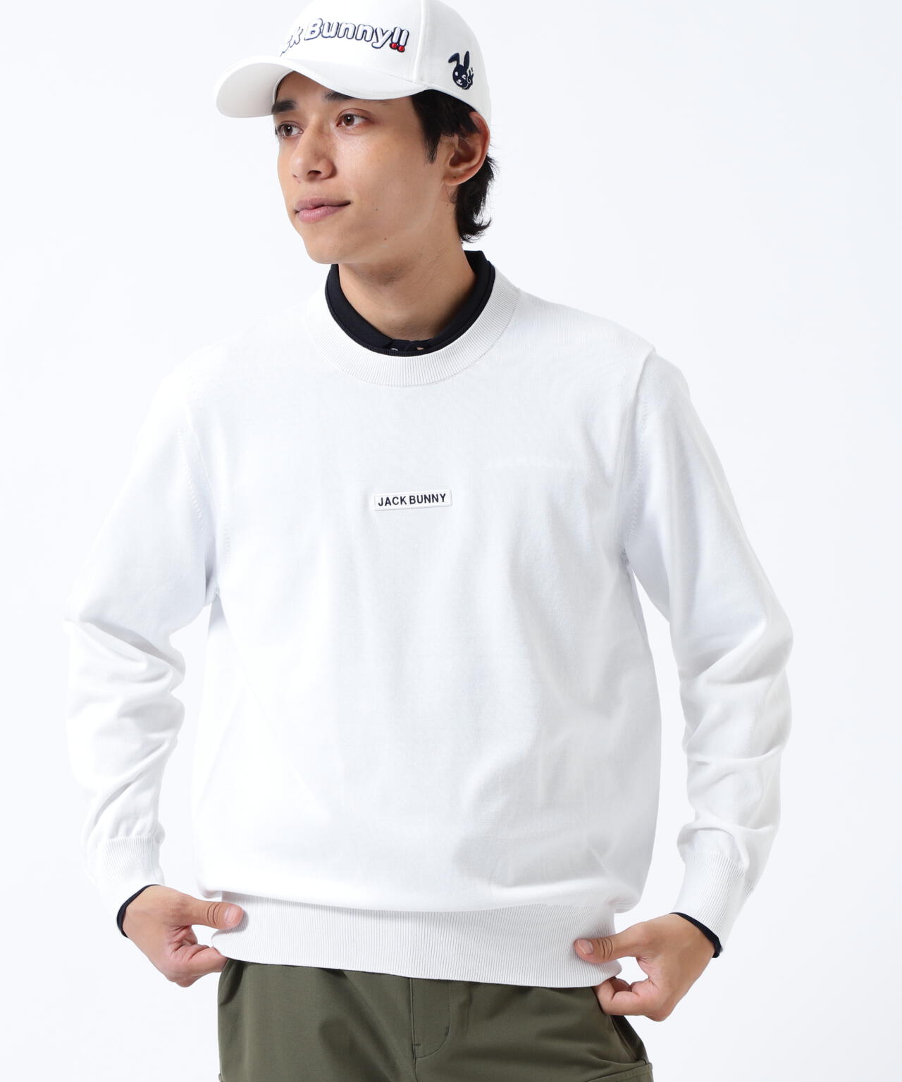 16Gクルーネックニットプルオーバー