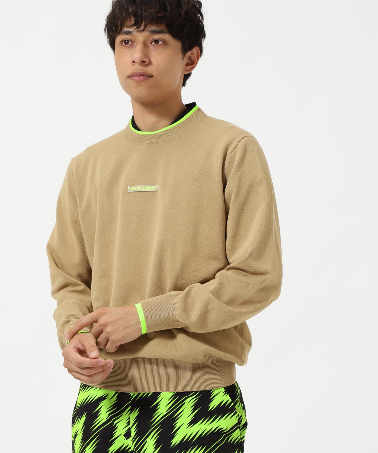 16Gクルーネックニットプルオーバー