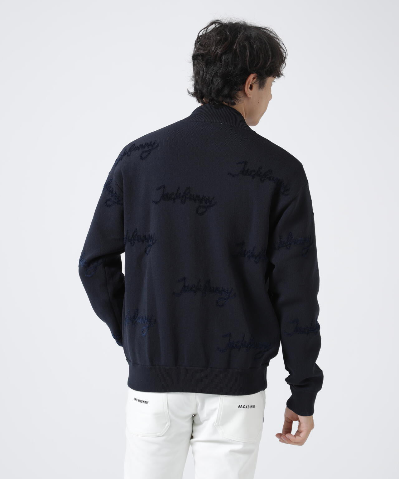 Jack Bunny ジャックバニー メンズ 4 ブラック セーター ニット Jack Bunny!!｜ジャックバニー（メンズ）のニット/セーター通販