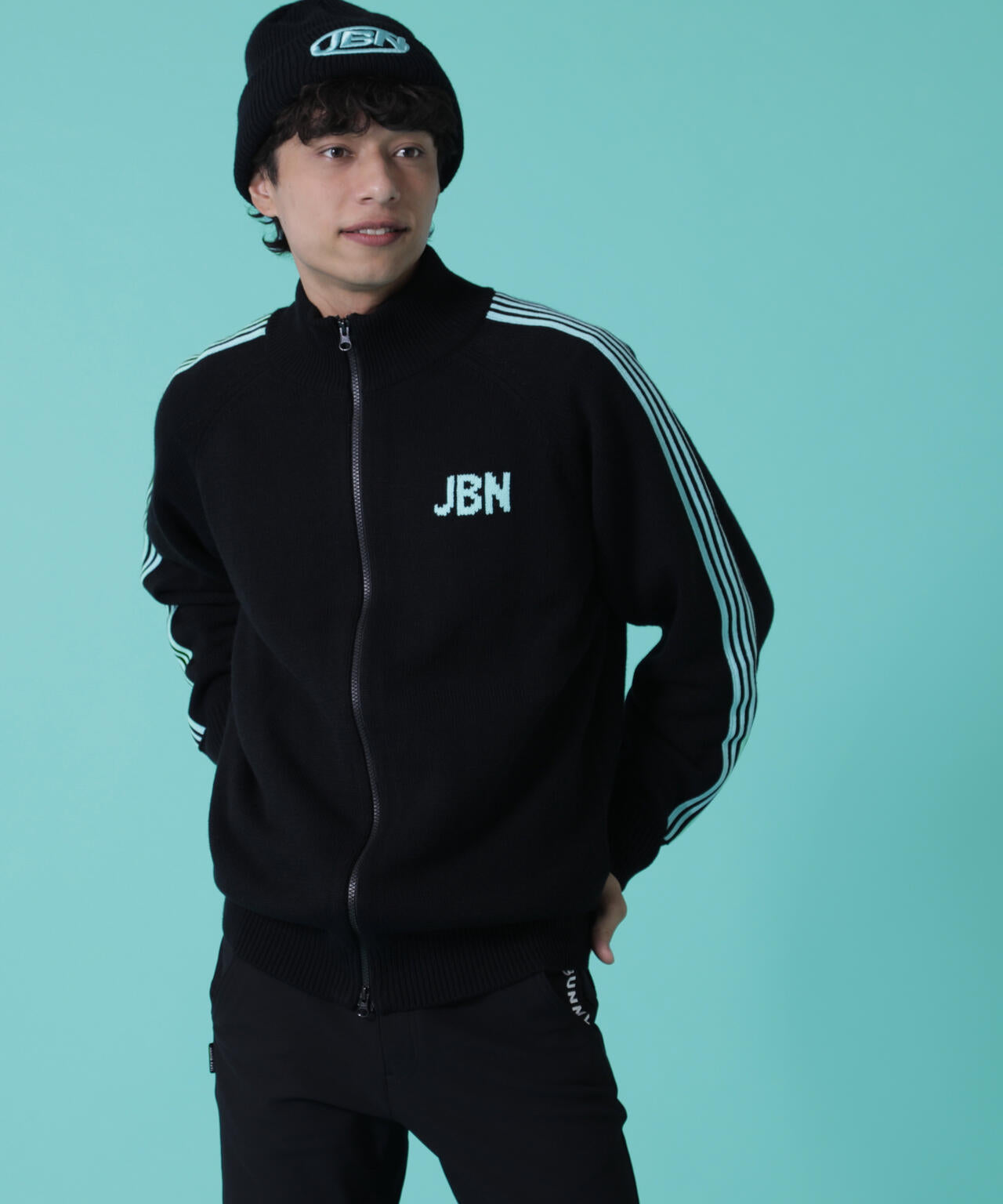 【JBMINT】フルジップアップニットジャケット