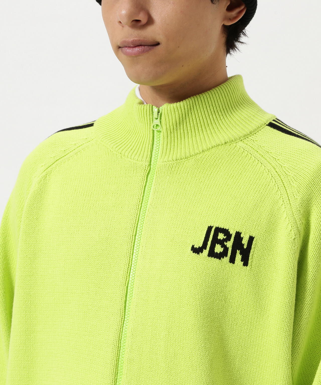 JACK BUNNY フルジップジャケット 12Gダブルジャガードジップアップニットジャケット | Jack Bunny