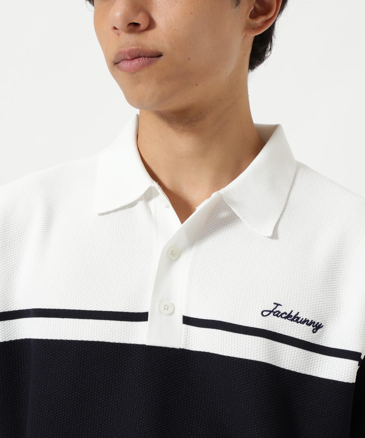 PE半袖ニットポロシャツ