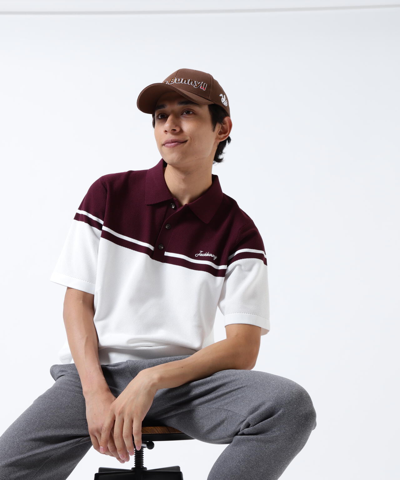 PE半袖ニットポロシャツ