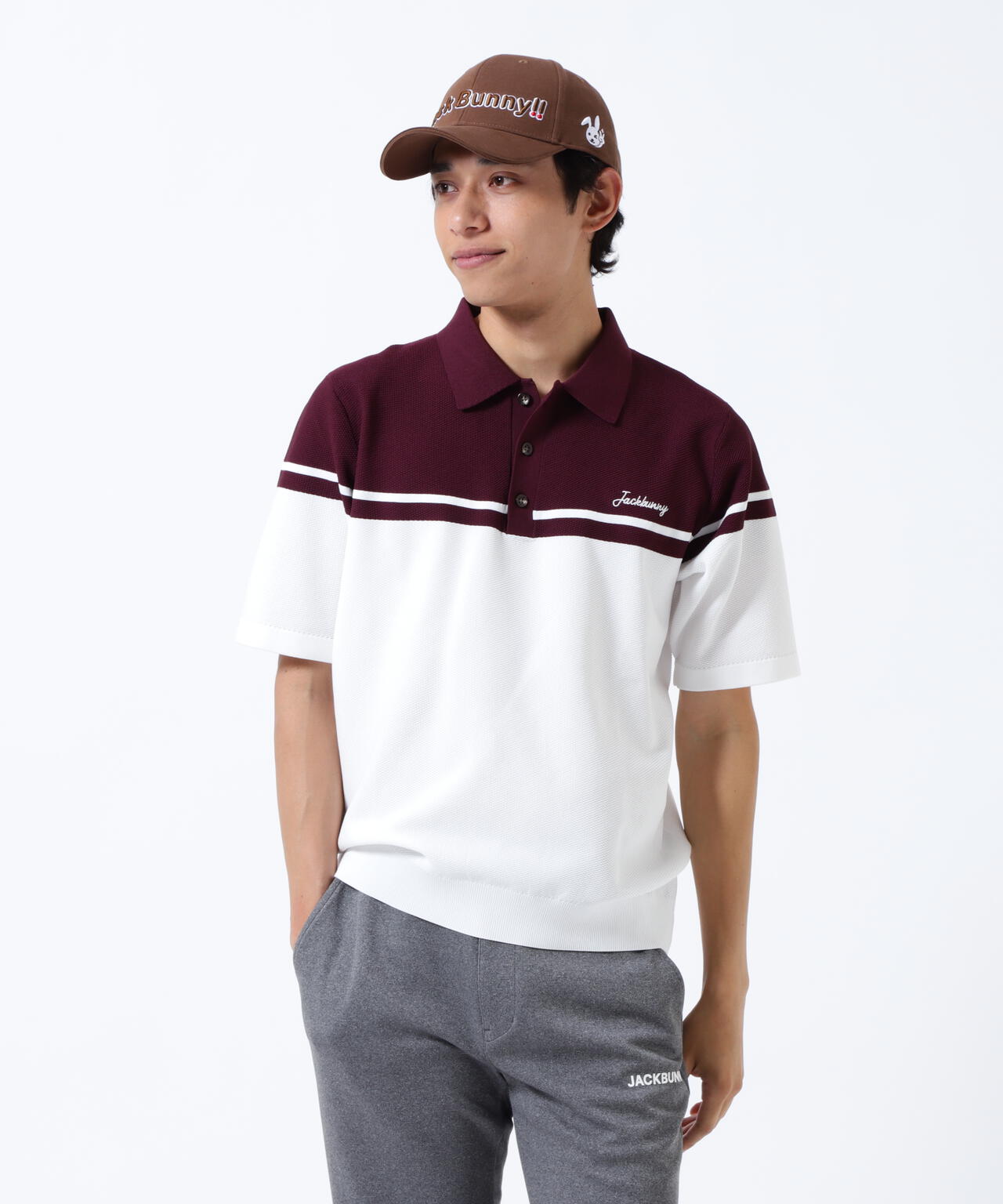 PE半袖ニットポロシャツ