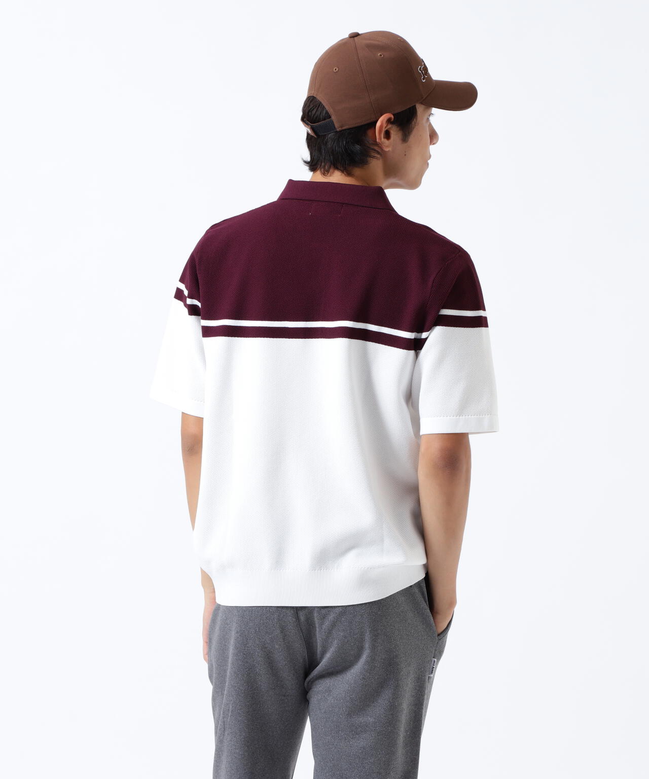 PE半袖ニットポロシャツ