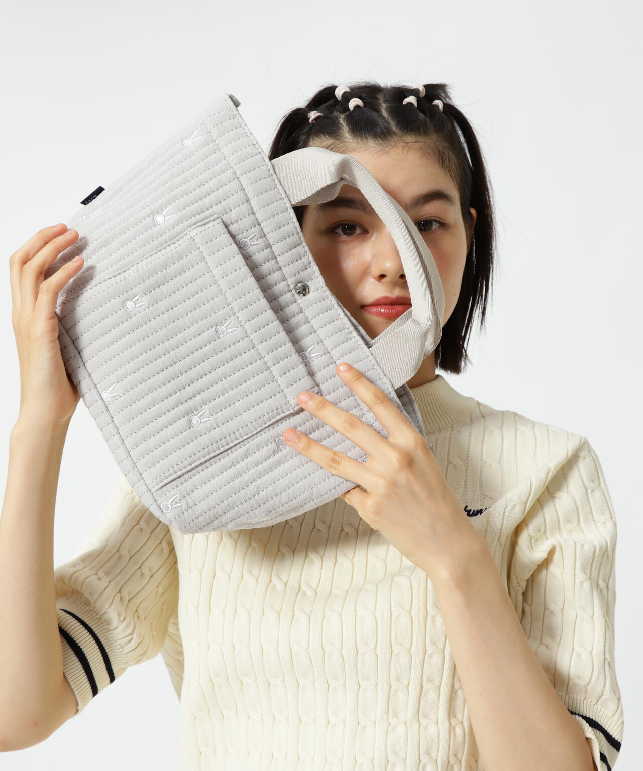 うさぎ総柄 刺繍カートバッグ (UNISEX) | Jack Bunny!!（ジャック