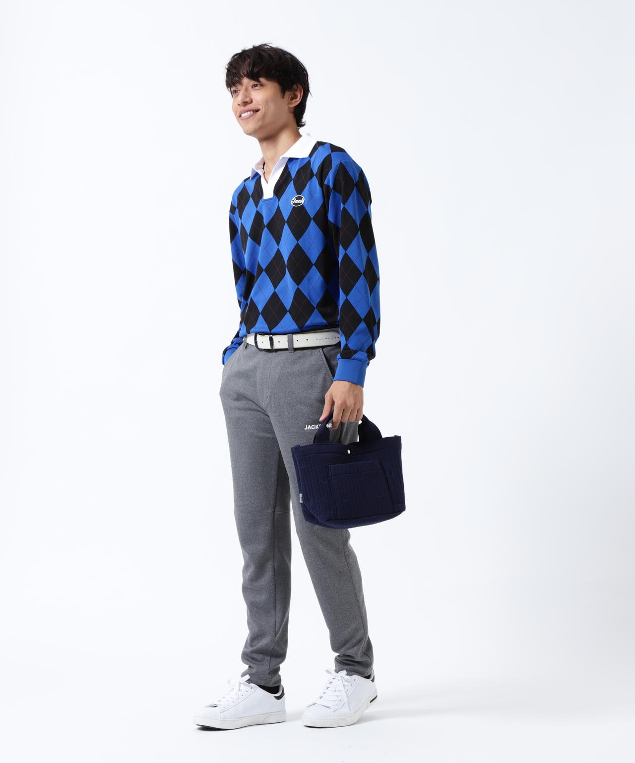 うさぎ総柄 刺繍カートバッグ (UNISEX)