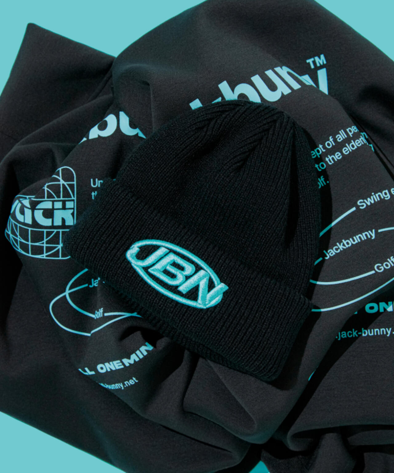 【JBMINT】JBNロゴ リブニットキャップ (UNISEX)