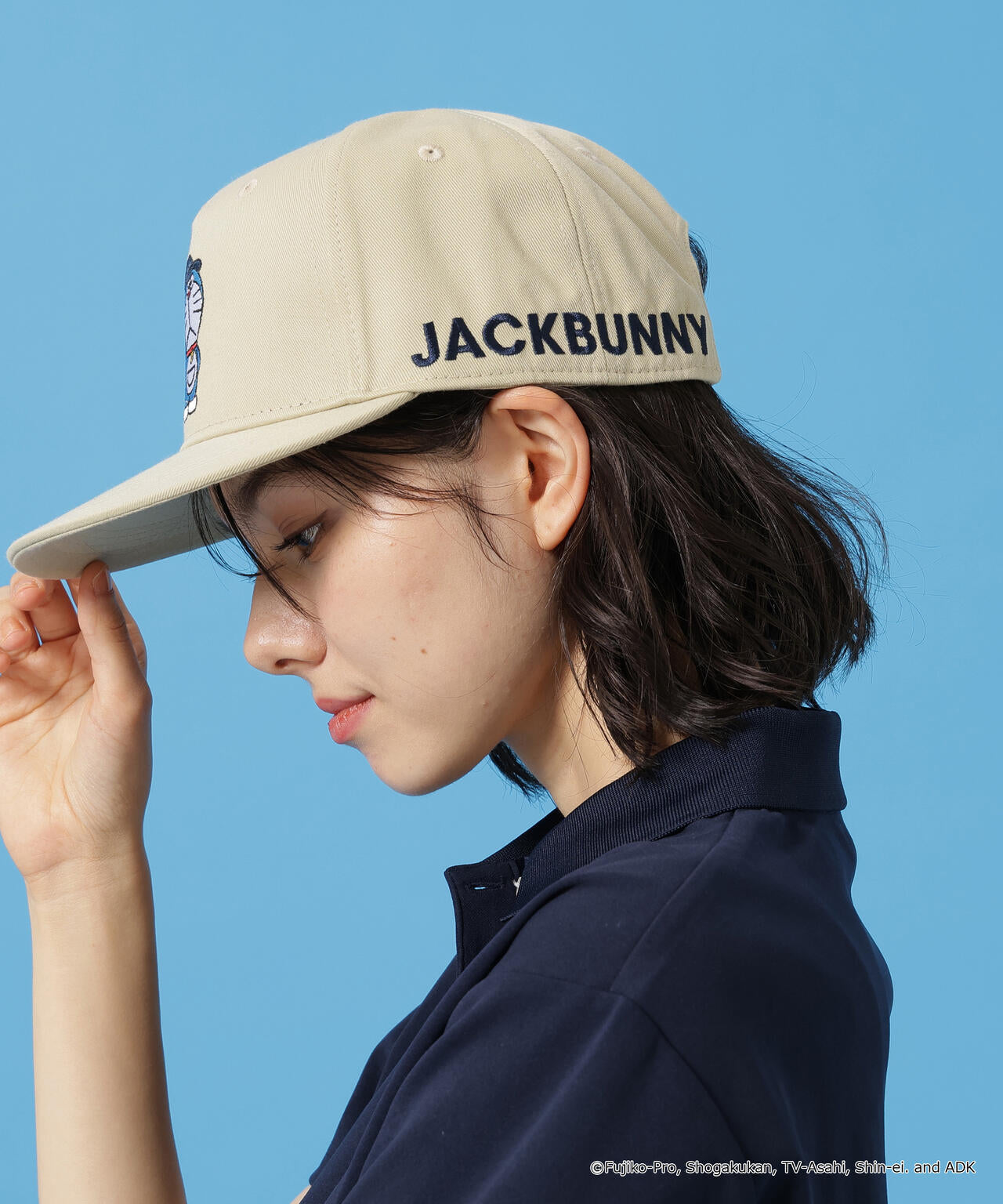 ドラえもん】平つばキャップ (UNISEX) | Jack Bunny!!（ジャックバニー