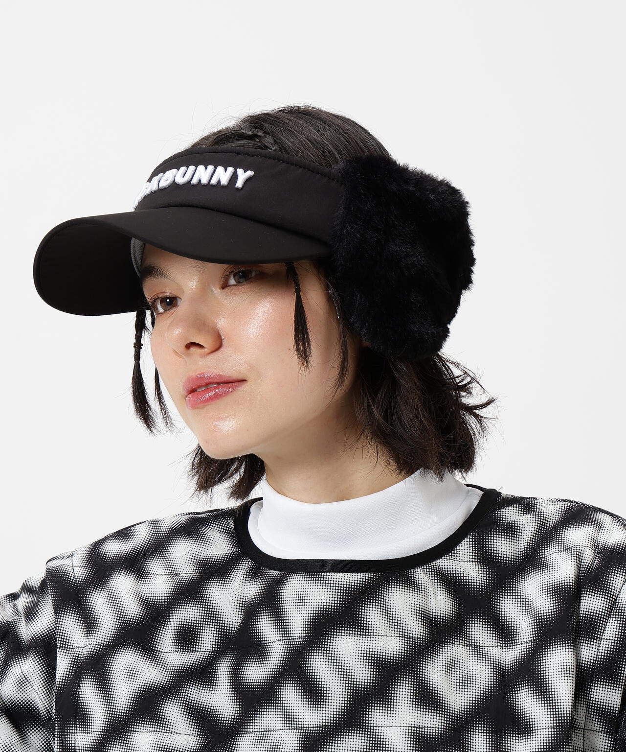 ファー耳当て付きバイザー (UNISEX) | Jack Bunny!!（ジャックバニー