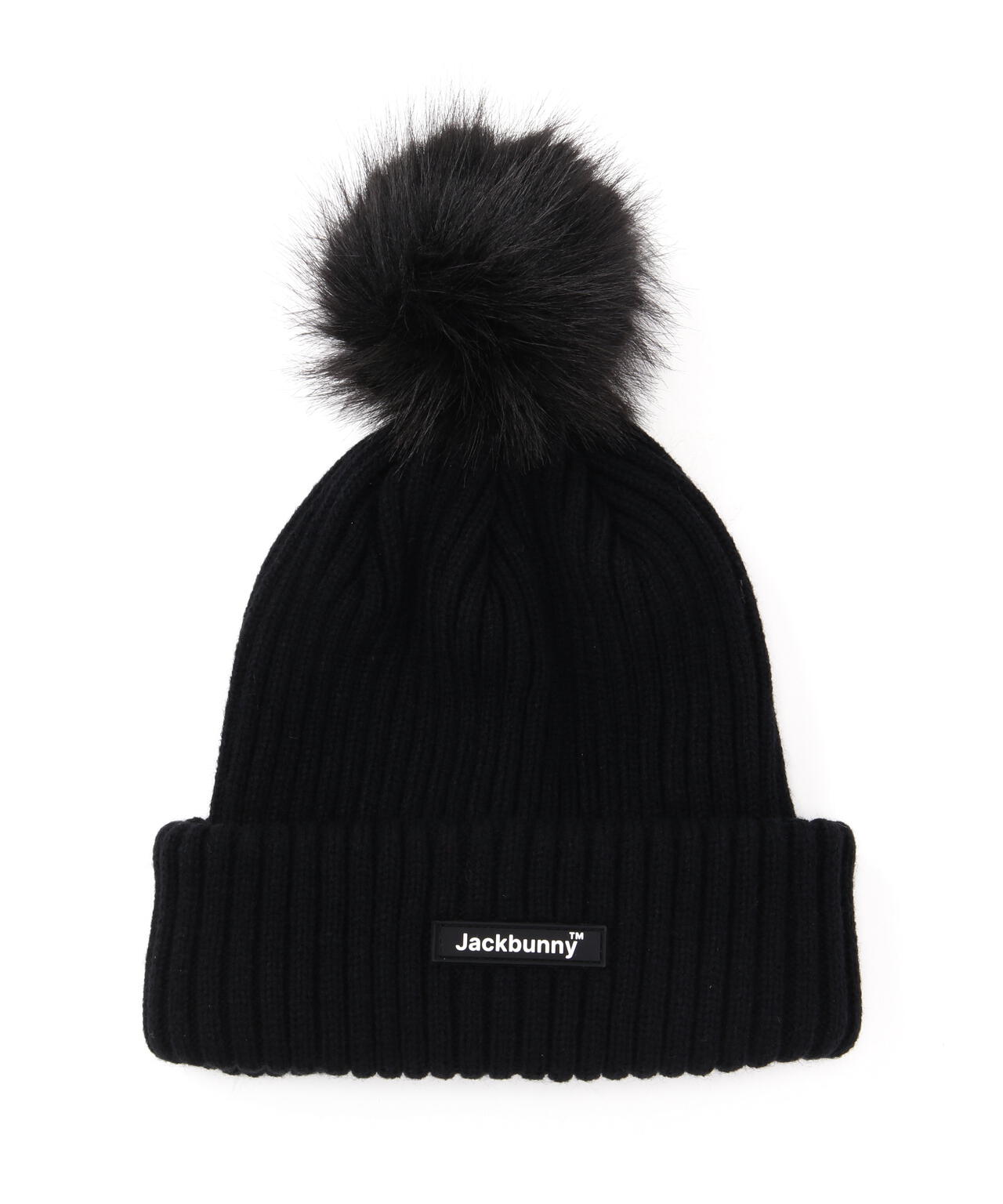 ファー大梵天付ニットキャップ (UNISEX)