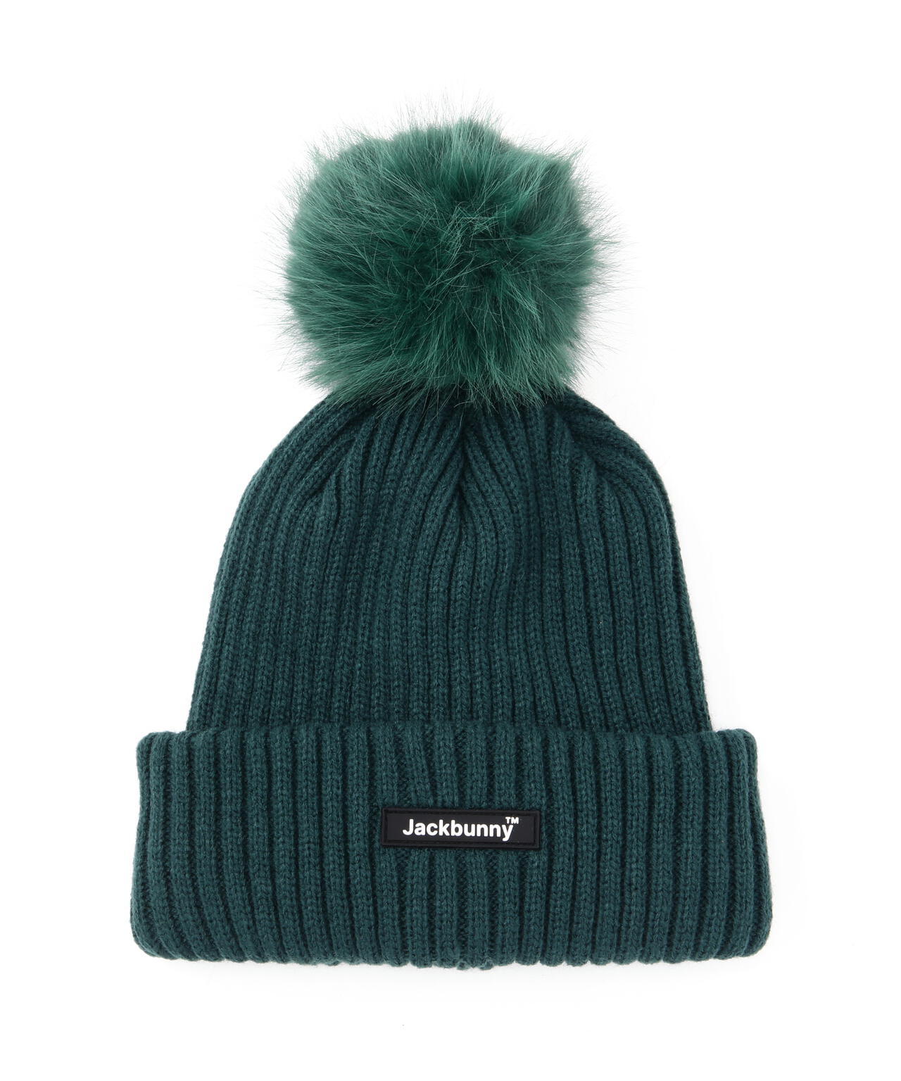 ファー大梵天付ニットキャップ (UNISEX)