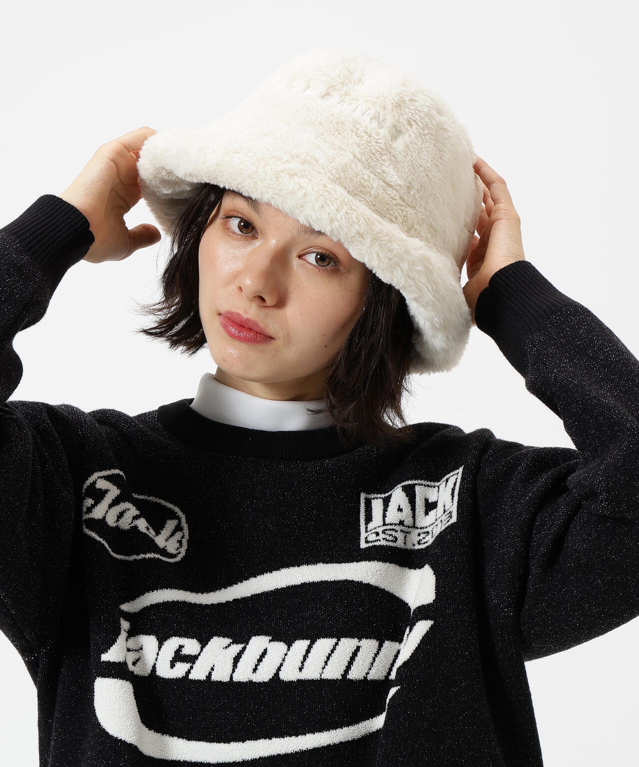 【JBMINT】ファーバケットハット (UNISEX)