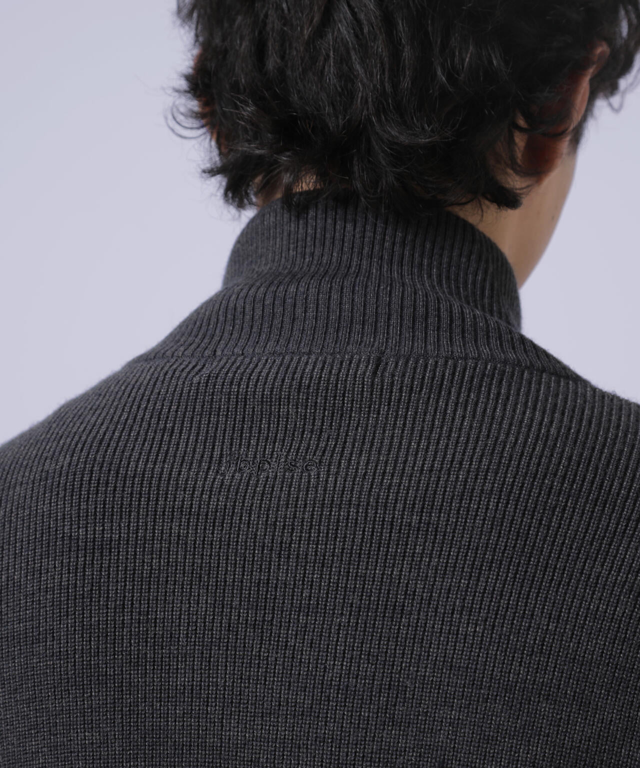 【jbplse】クリンプブレンドウールドライバーズニット