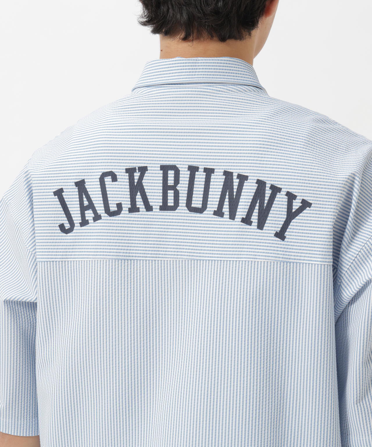 吸水速乾ストライプ半袖シャツ | Jack Bunny!!（ジャックバニー