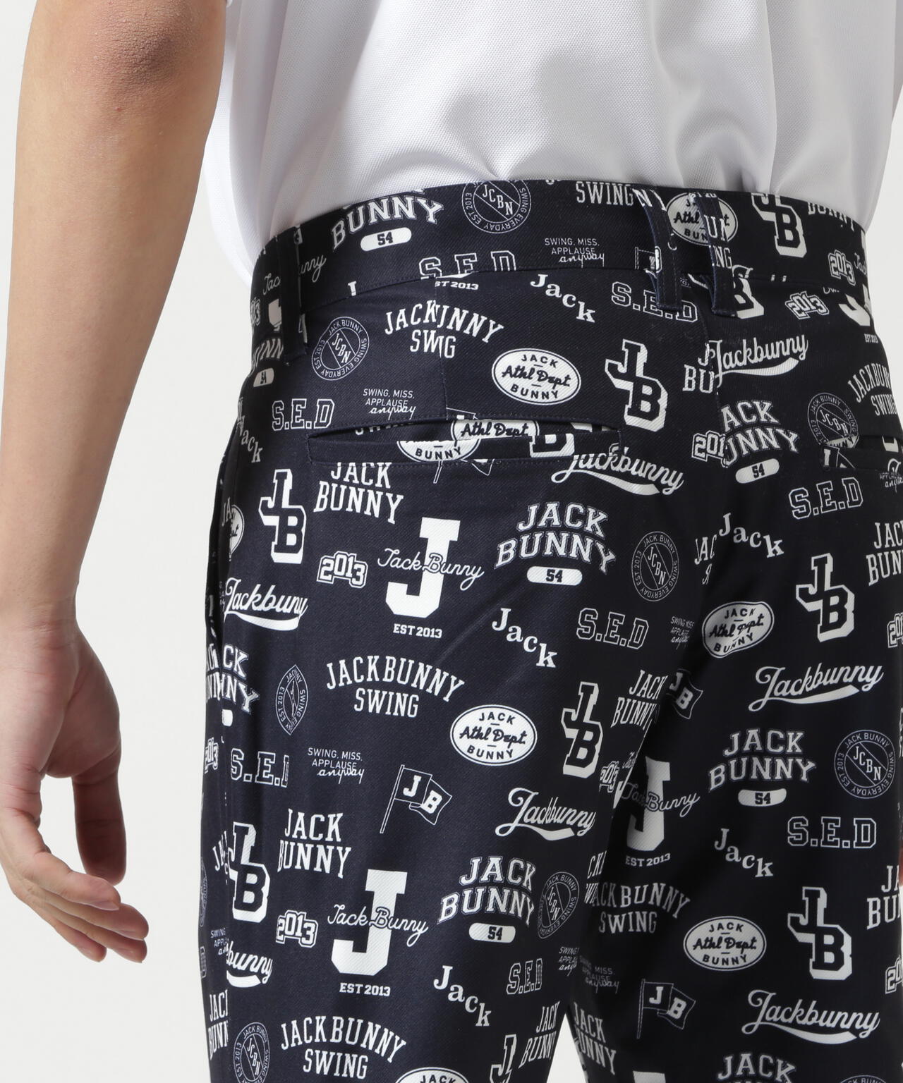 PEストレッチロゴプリントロングパンツ | Jack Bunny!!（ジャック