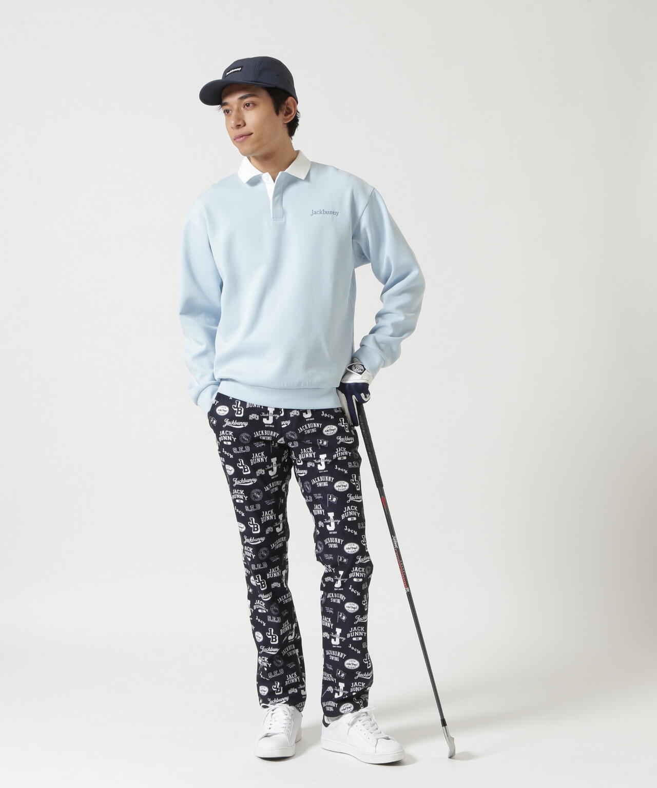 ハイゲージダブルフェイス長袖ポロシャツ | Jack Bunny!!（ジャック