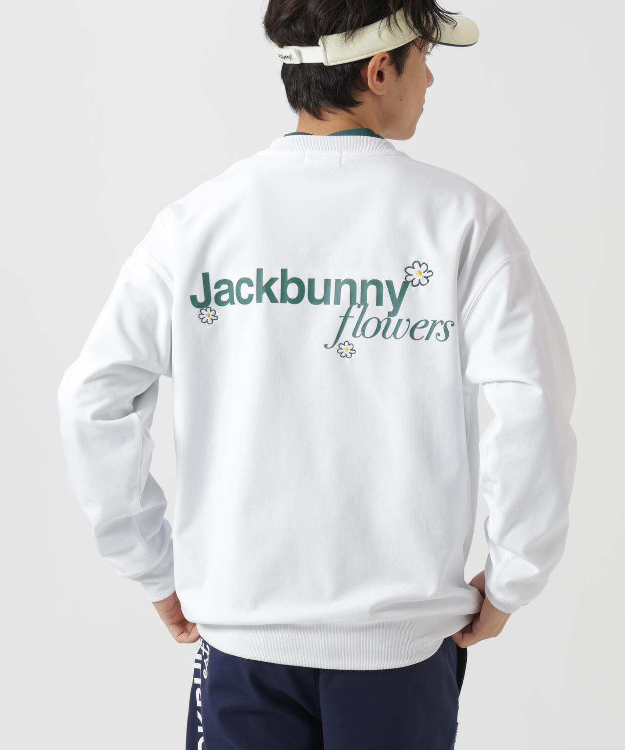 【新品】JACKBUNNY ハーフジップトレーナー ハイゲージダブルフェイス長袖スウェットクルーネックプルオーバー