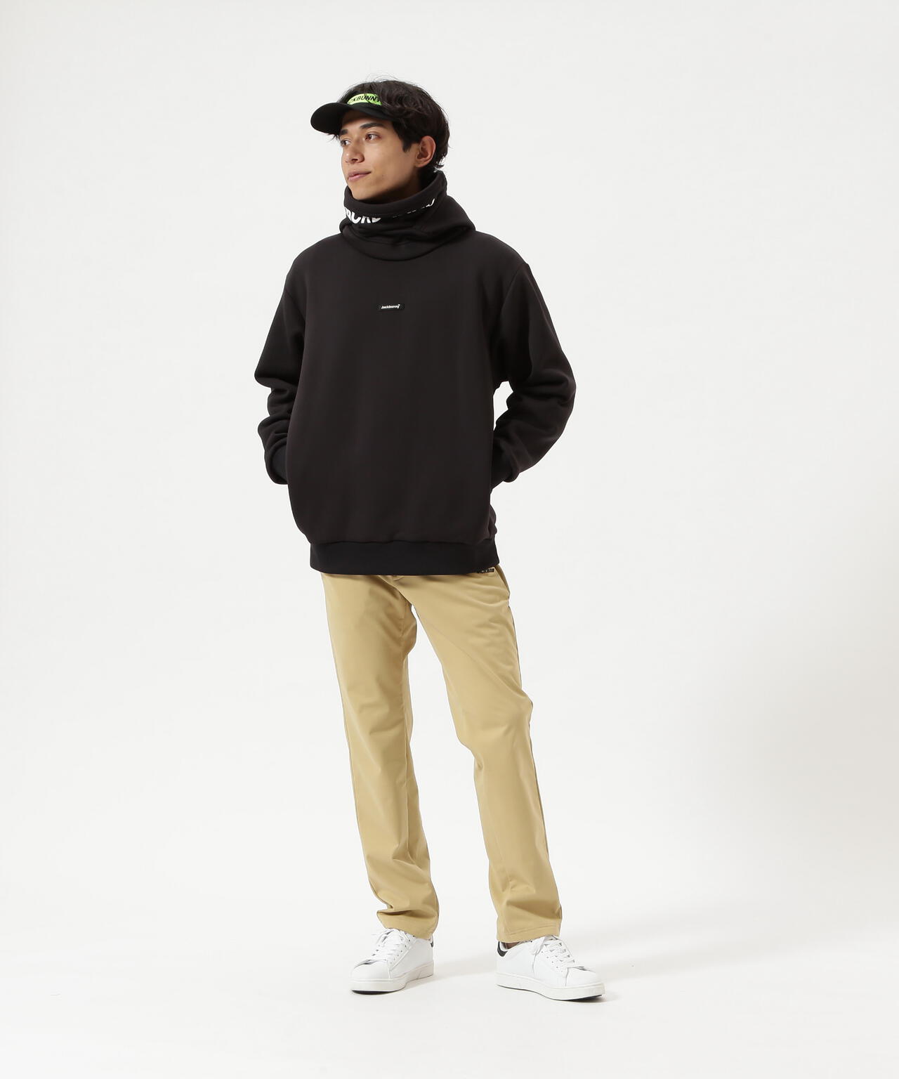 【JBMINT】KARUISHI バラクラバ一体型フーディプルオーバー