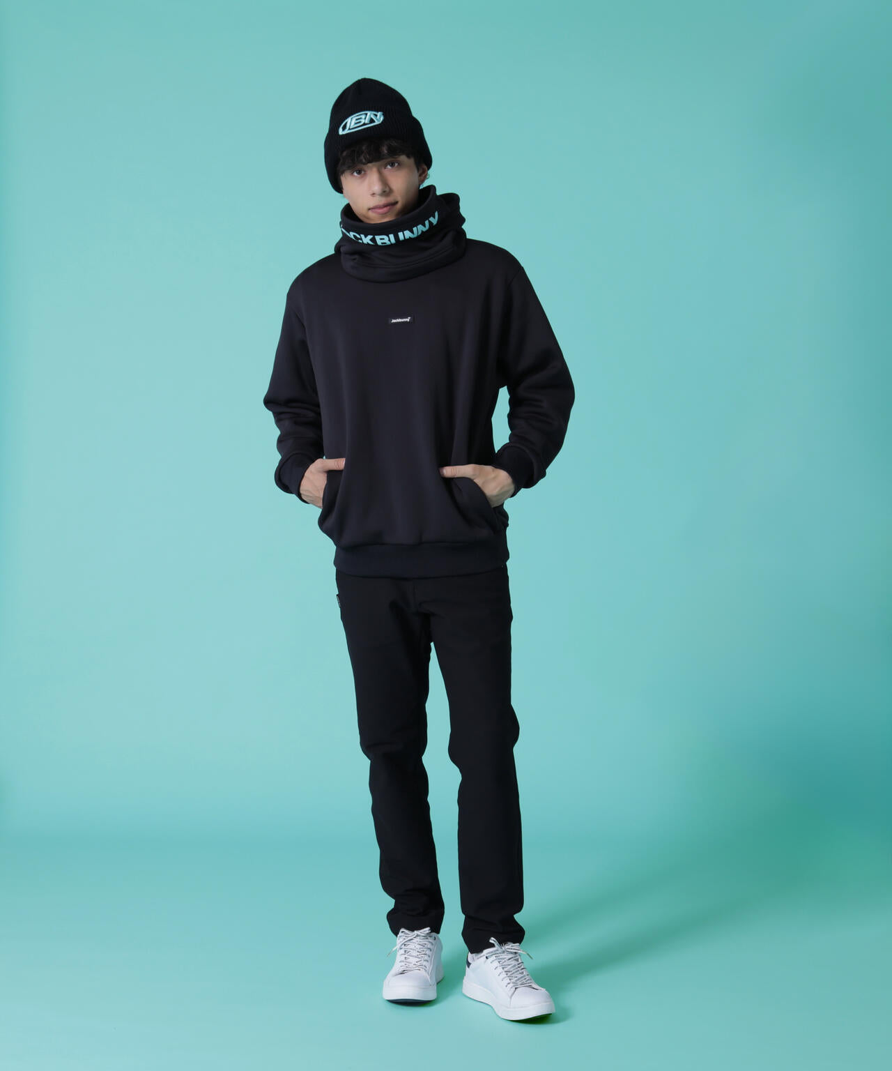 【JBMINT】KARUISHI バラクラバ一体型フーディプルオーバー