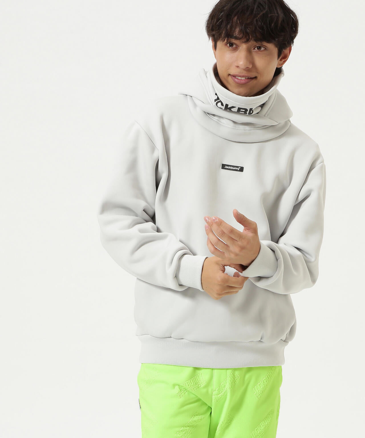 【JBMINT】KARUISHI バラクラバ一体型フーディプルオーバー