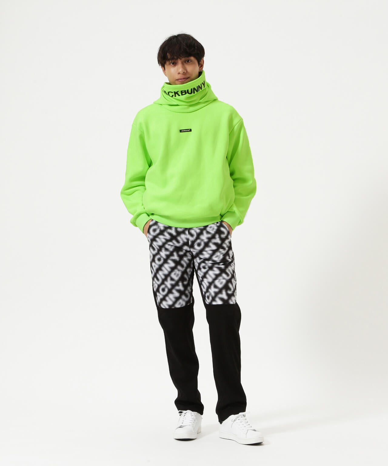 【JBMINT】KARUISHI バラクラバ一体型フーディプルオーバー