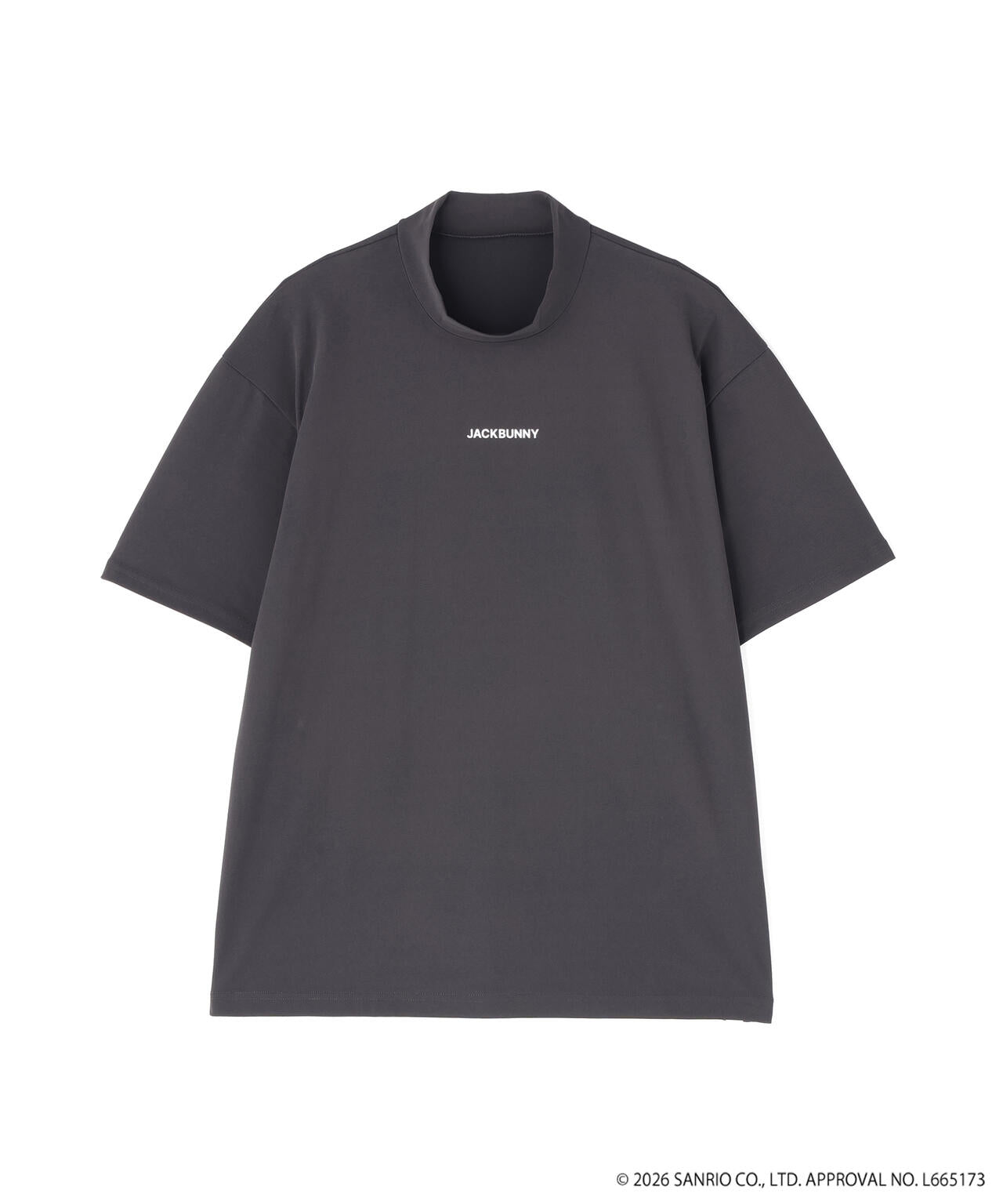 【新品・タグ付き】JACK BUNNY!! ロングTシャツ 黒 Ｌ モックネック マイメロディ・クロミ コラボ】プリントモックネック | Jack Bunny