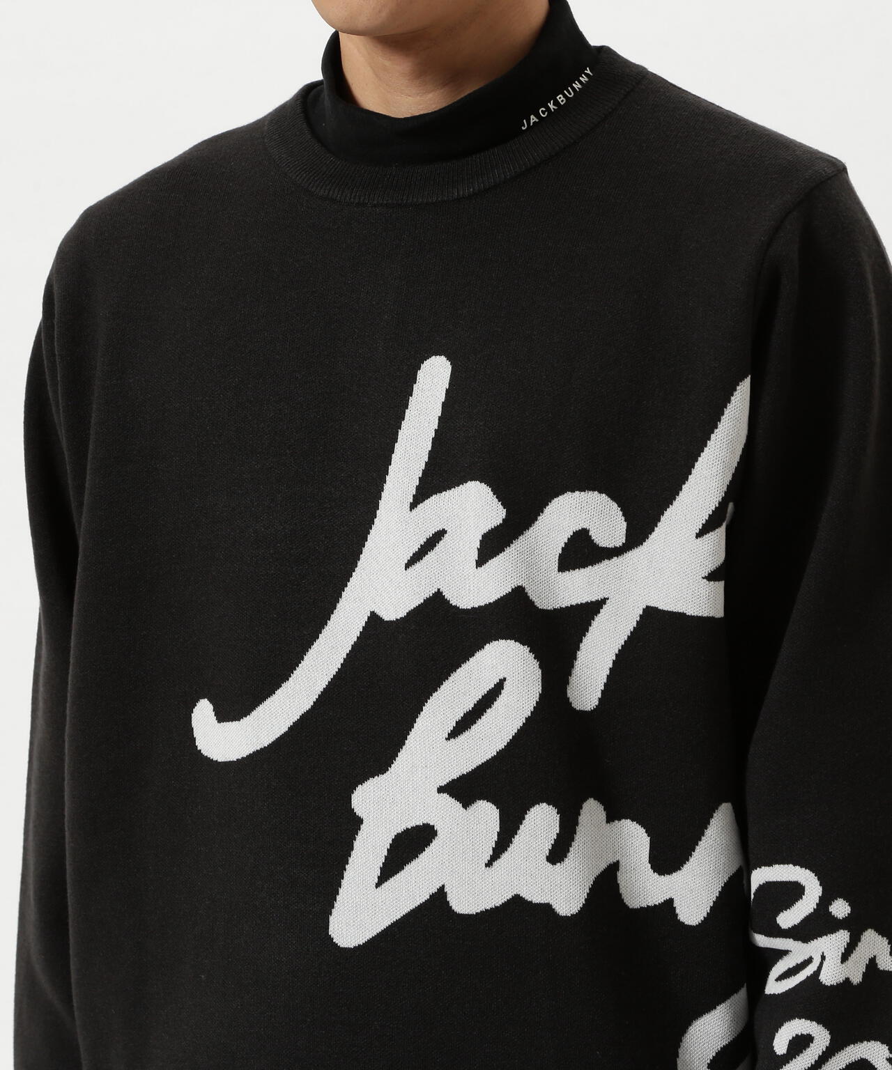 防風裏地付きクルーネックニットプルオーバー | Jack Bunny