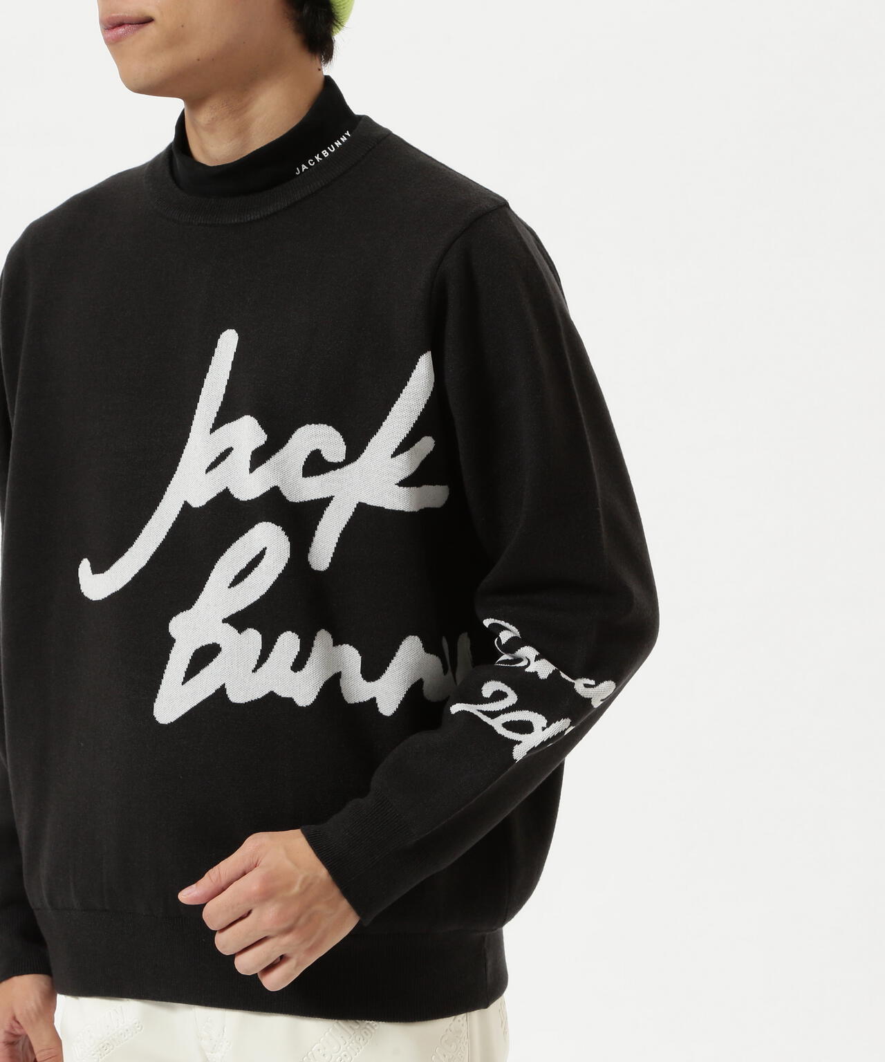 防風裏地付きクルーネックニットプルオーバー | Jack Bunny