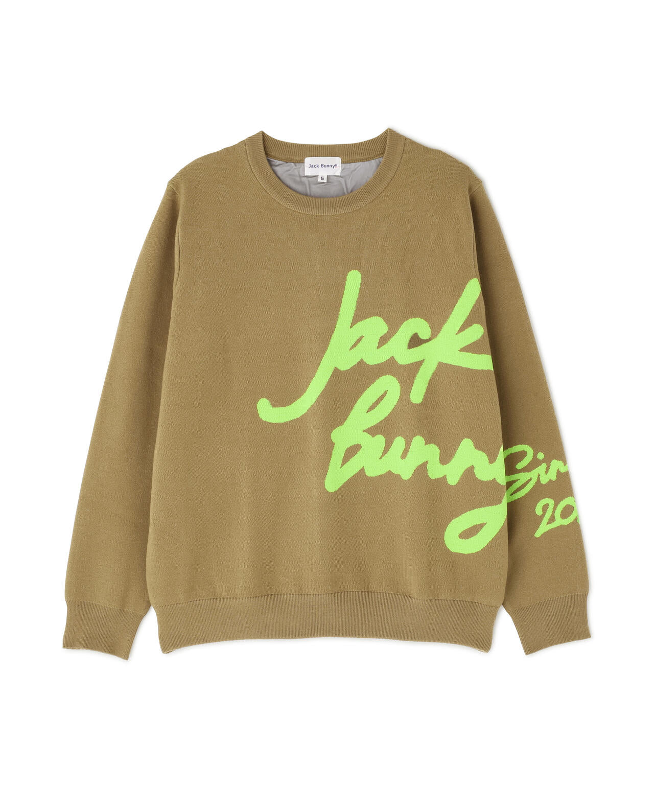 防風裏地付きクルーネックニットプルオーバー