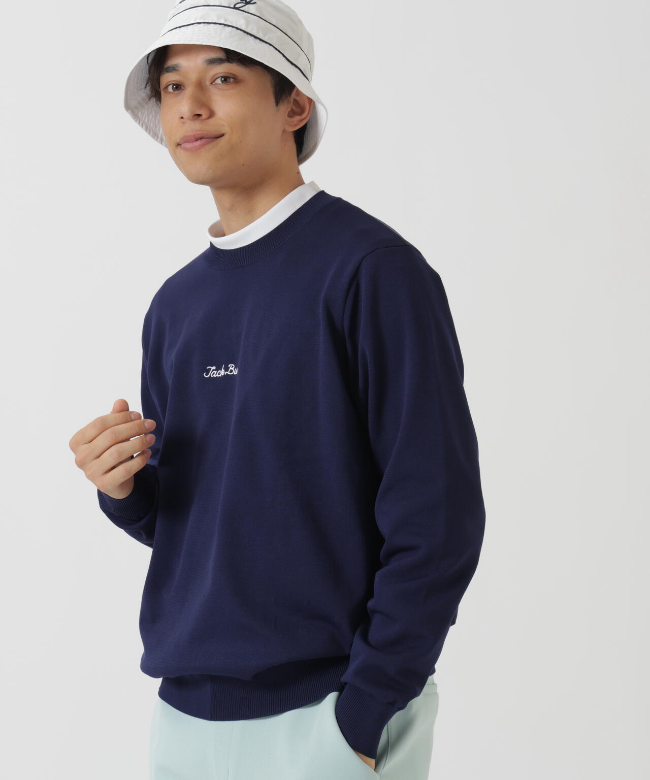 ジャックバニー　セーター　トップス Jack Bunny!!（ジャックバニー） レディース 長袖 クルーネック ニット