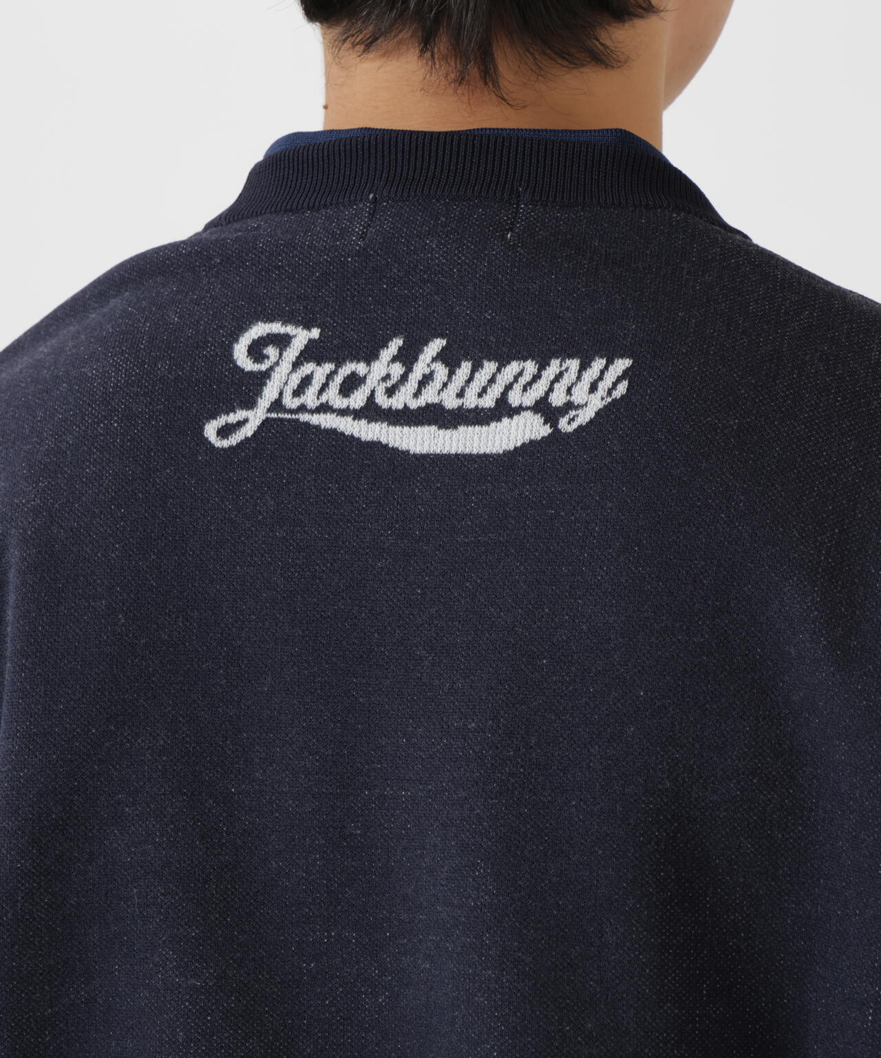 カレッジロゴジャガードクルーネックニットプルオーバー | Jack Bunny