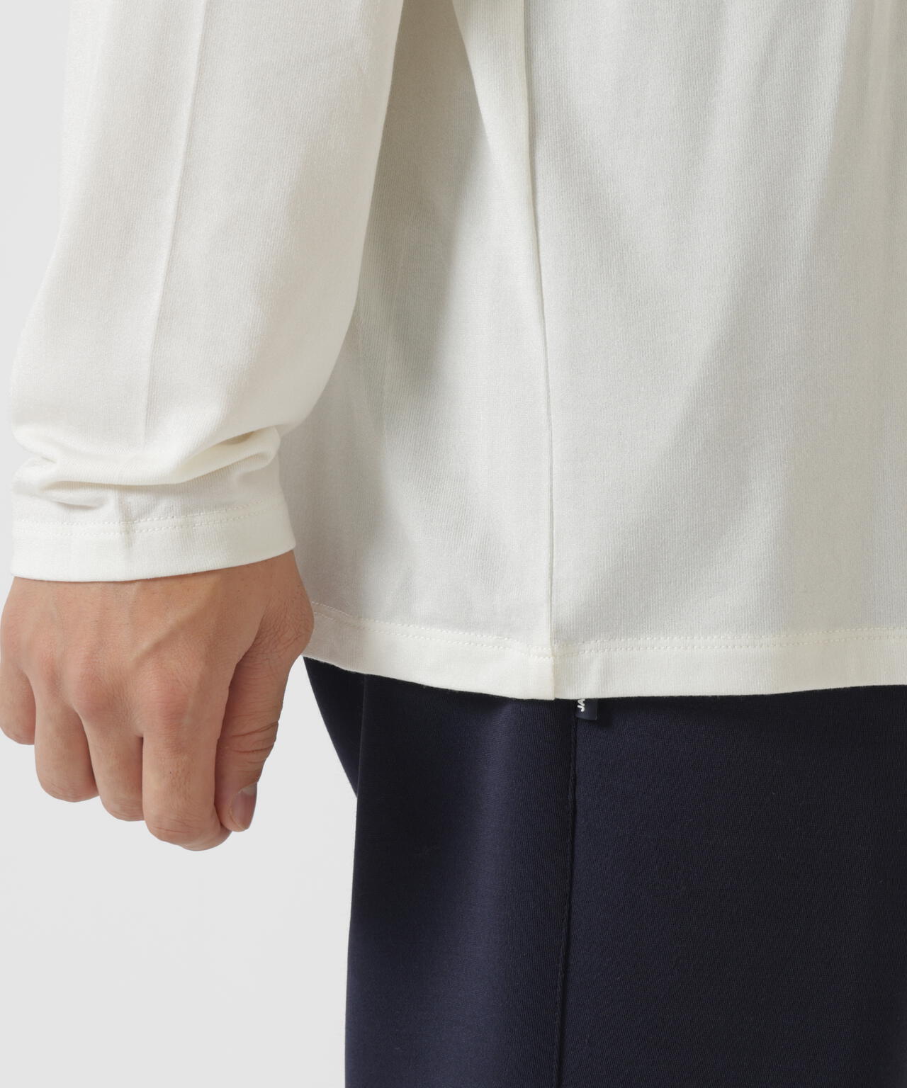 シルク混ハイゲージハイネックニットプルオーバー | Jack Bunny