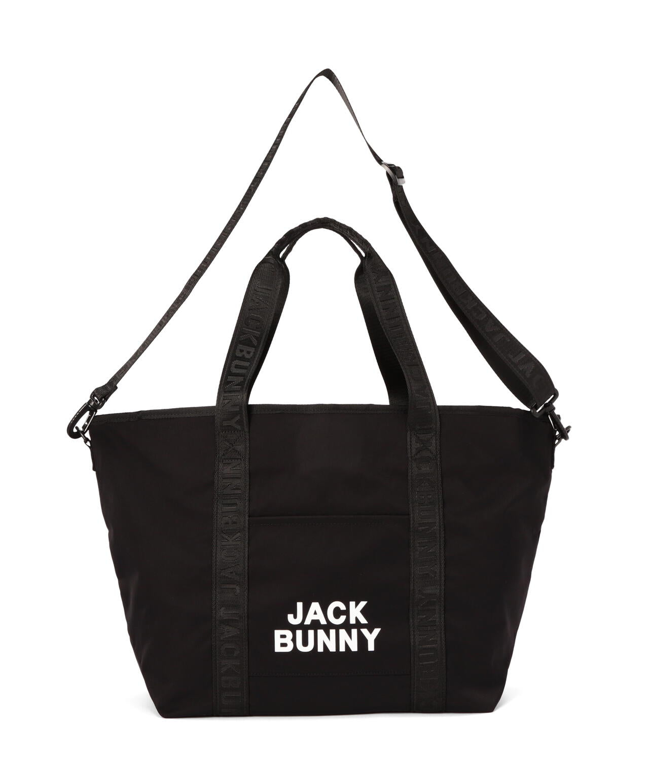 JACK BUNNY ブラック トートバッグ ロゴテープトートバッグ (UNISEX) | Jack Bunny!!（ジャックバニー