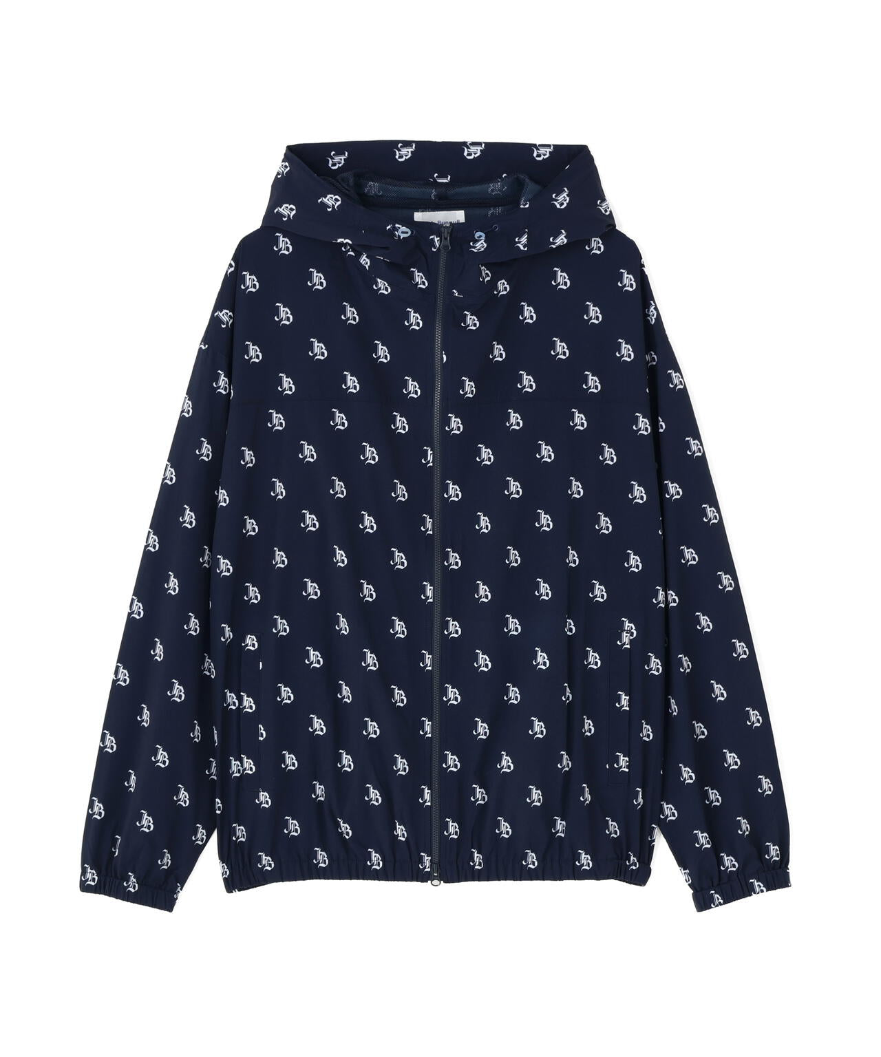 ゴシックロゴプリント裏メッシュフーディブルゾン (MENS)