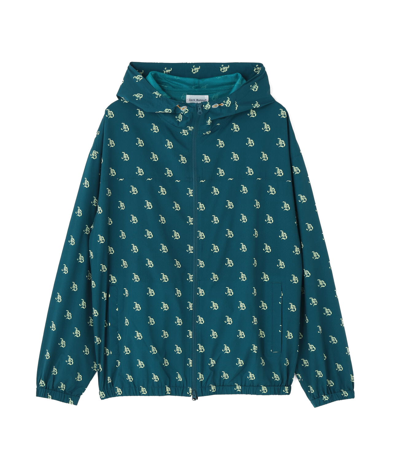 ゴシックロゴプリント裏メッシュフーディブルゾン (MENS)