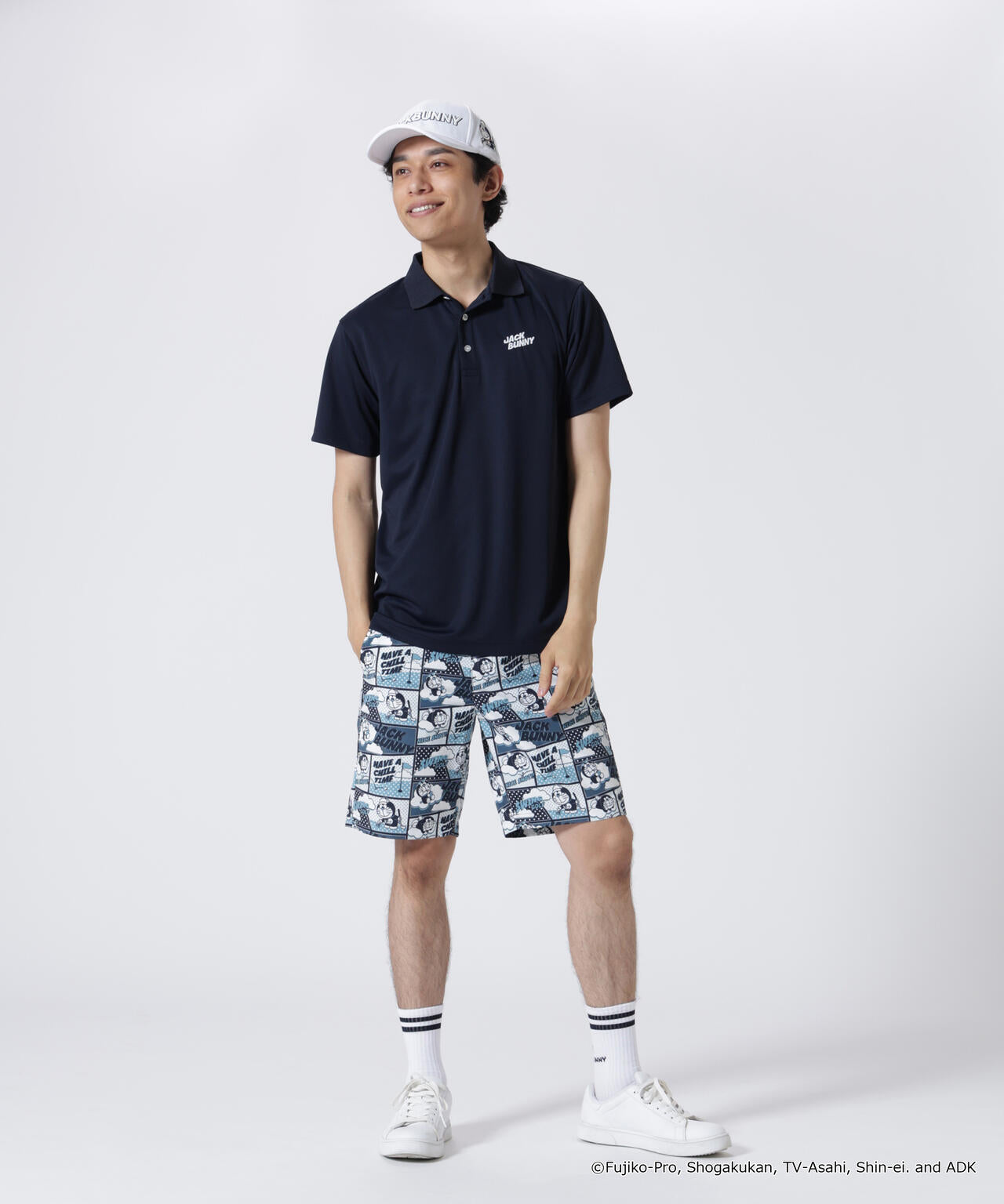 ドラえもん】ストレッチミニリップ 総柄ショートパンツ | Jack Bunny