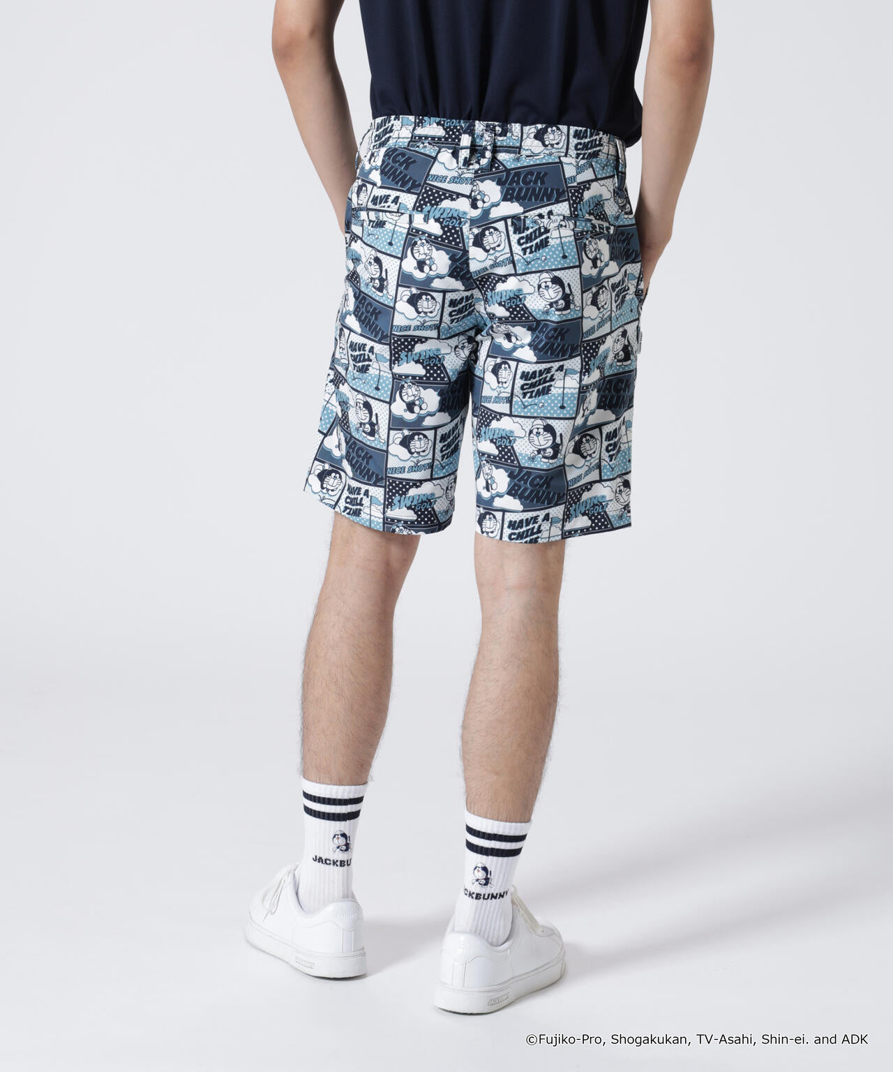 ドラえもん】ストレッチミニリップ 総柄ショートパンツ | Jack Bunny