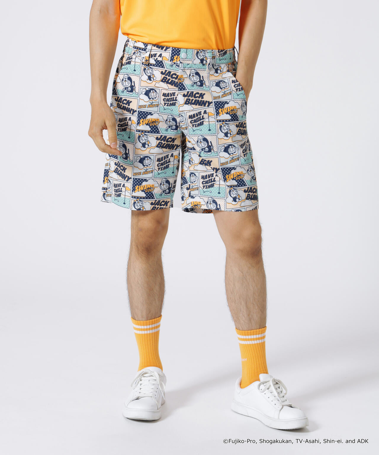 ドラえもん】ストレッチミニリップ 総柄ショートパンツ | Jack Bunny