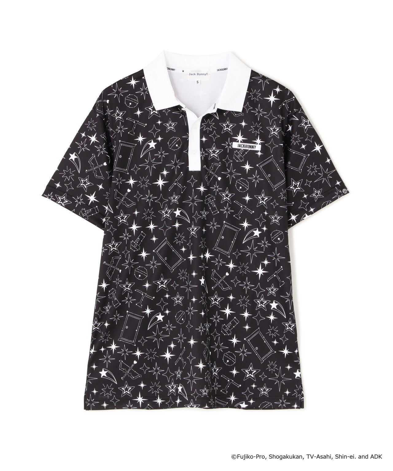 Jack Bunny!! ドラえもん コミック柄 ポロシャツ サイズ1 ドラえもん] ポリエステルカノコ半袖ポロシャツ (MENS) | Jack Bunny