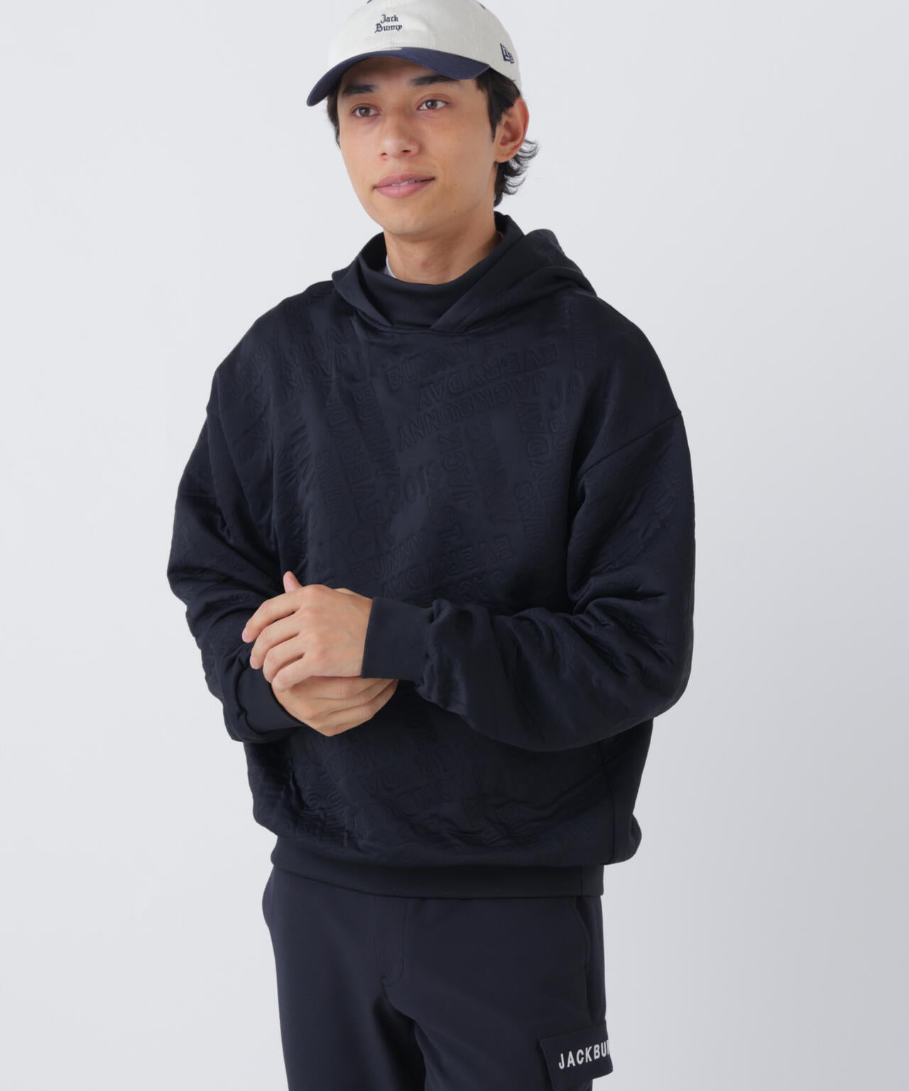 ロゴキルトジャージモックネックパーカー (MENS) | Jack Bunny
