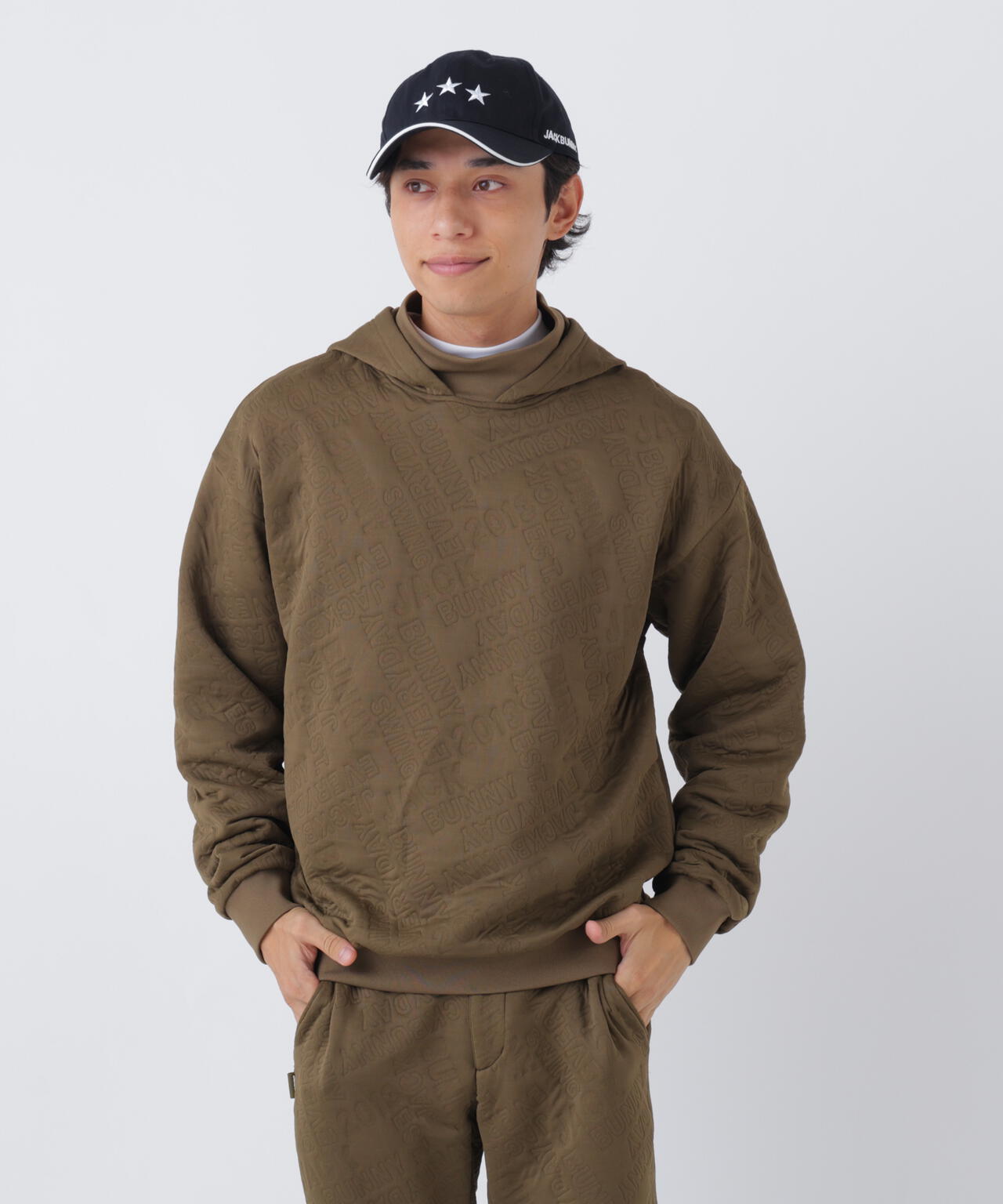 ロゴキルトジャージモックネックパーカー (MENS) | Jack Bunny
