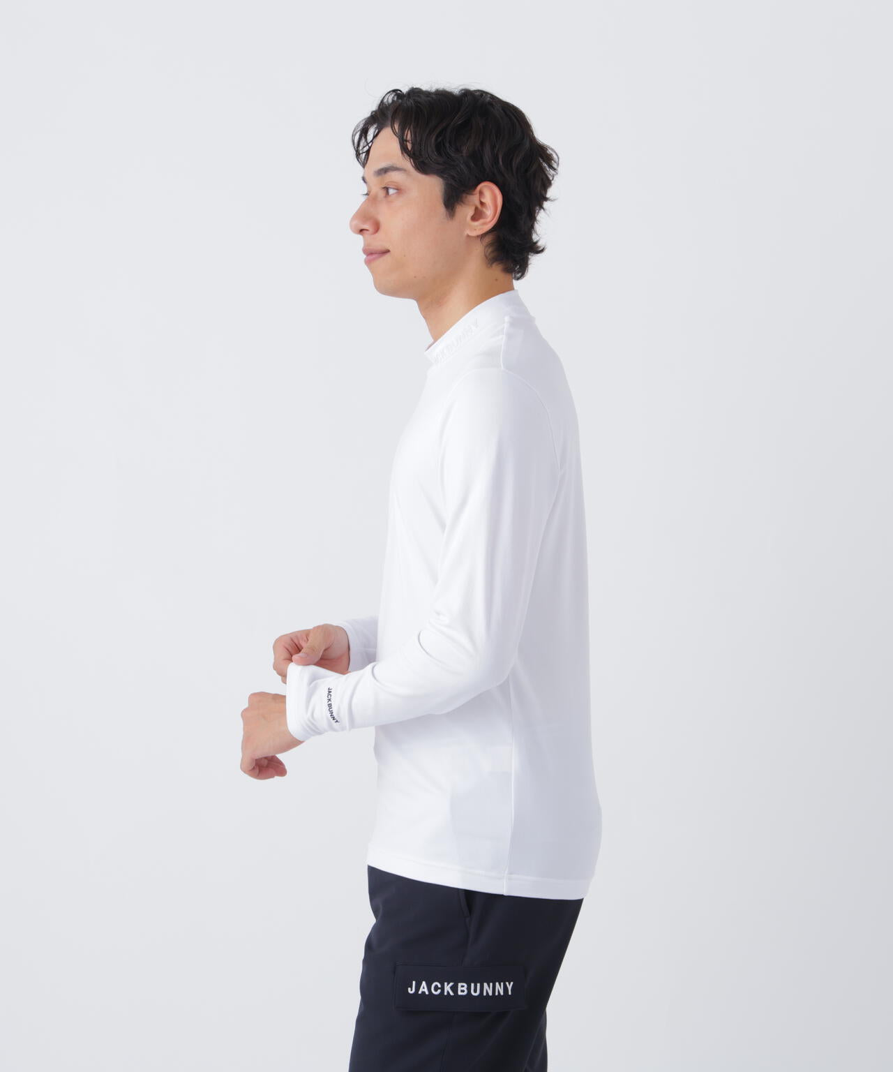 ソフトタッチ起毛長袖モックネックインナー (MENS) | Jack Bunny