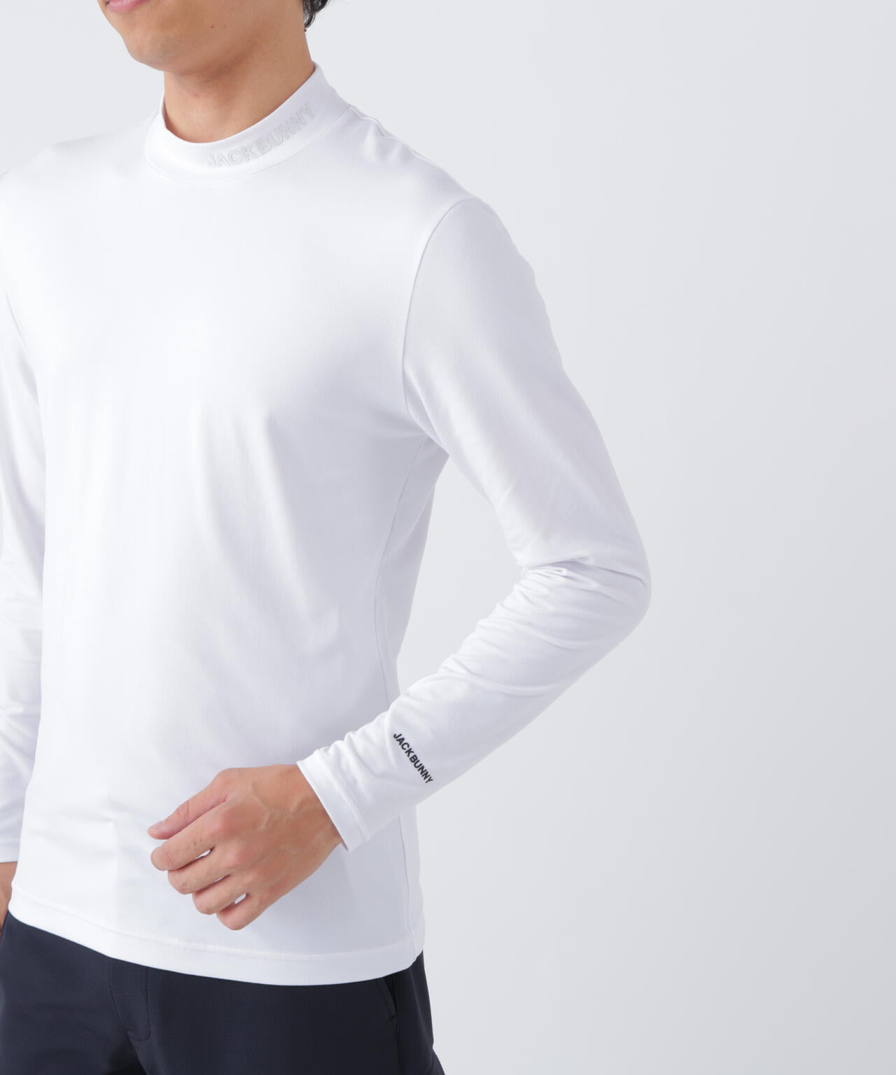 ソフトタッチ起毛長袖モックネックインナー (MENS) | Jack Bunny