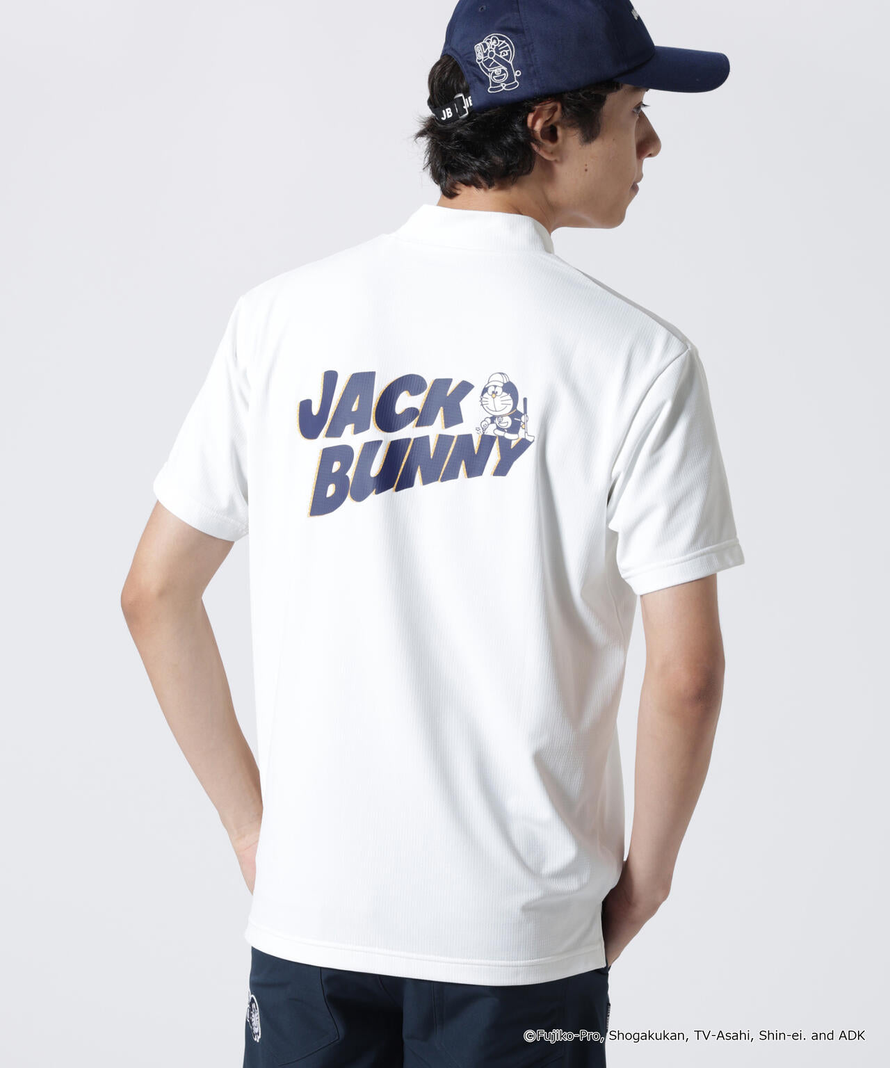 ドラえもん】ストレッチジャガード半袖モックネックカットソー | Jack