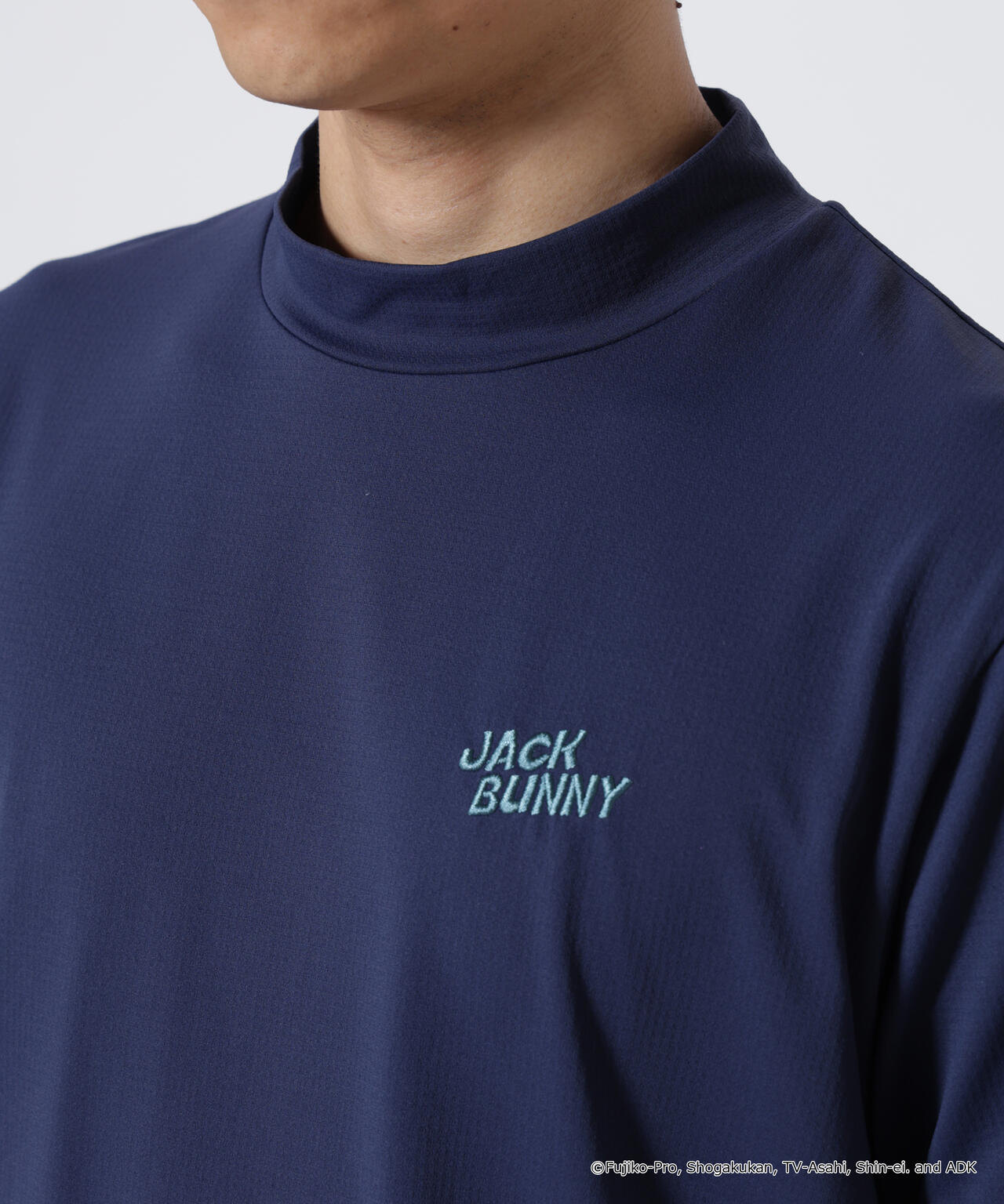 ドラえもん】ストレッチジャガード半袖モックネックカットソー | Jack