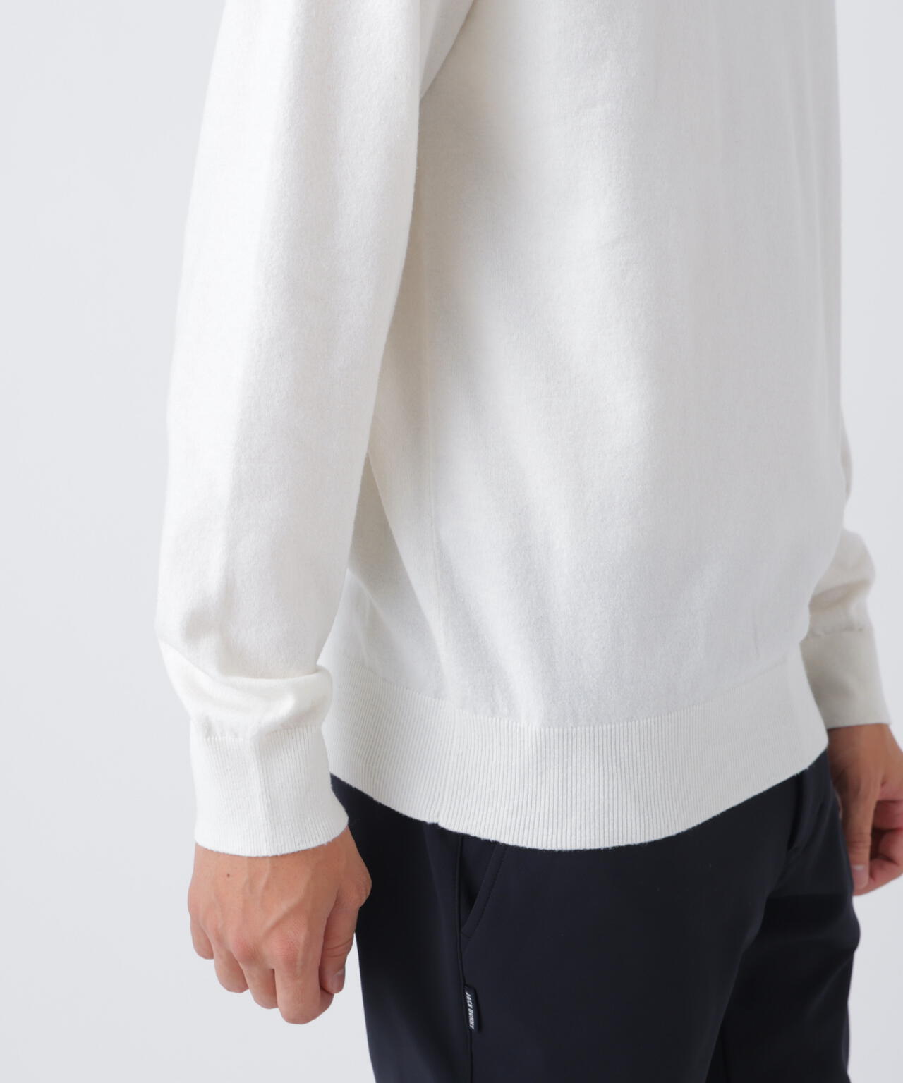 カシミヤタッチクルーネックニットプルオーバー (MENS) | Jack Bunny