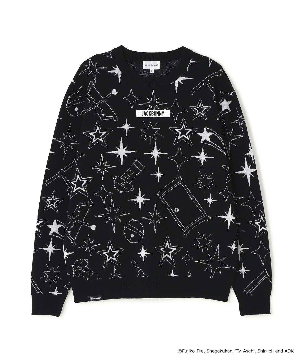 ドラえもん] Starジャガードクルーネックニットプルオーバー (MENS